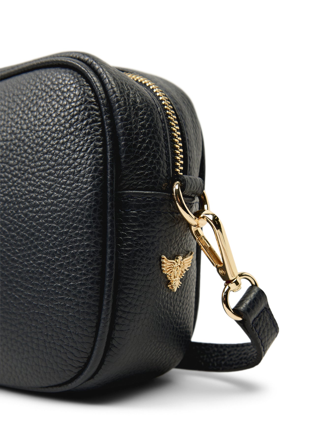 The Tassel Navy Leather Crossbody Bag