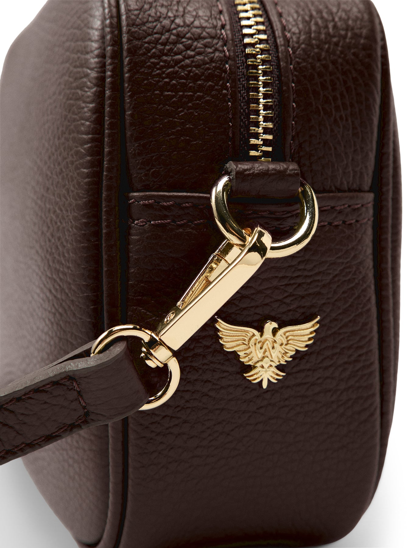 The Tassel Chocolate Leather Crossbody Bag