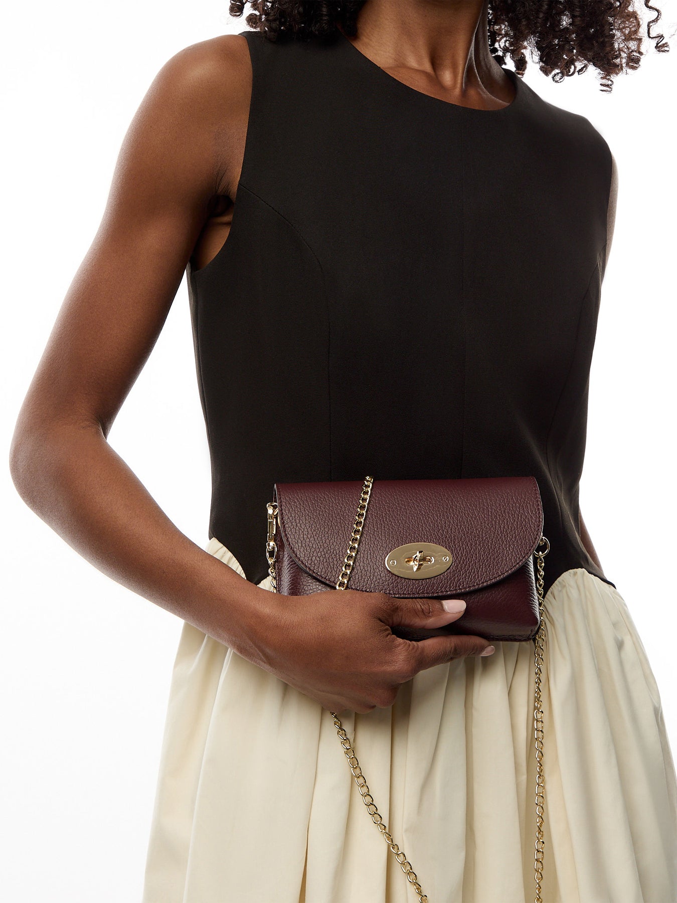 The Mila Port Leather Phone Bag