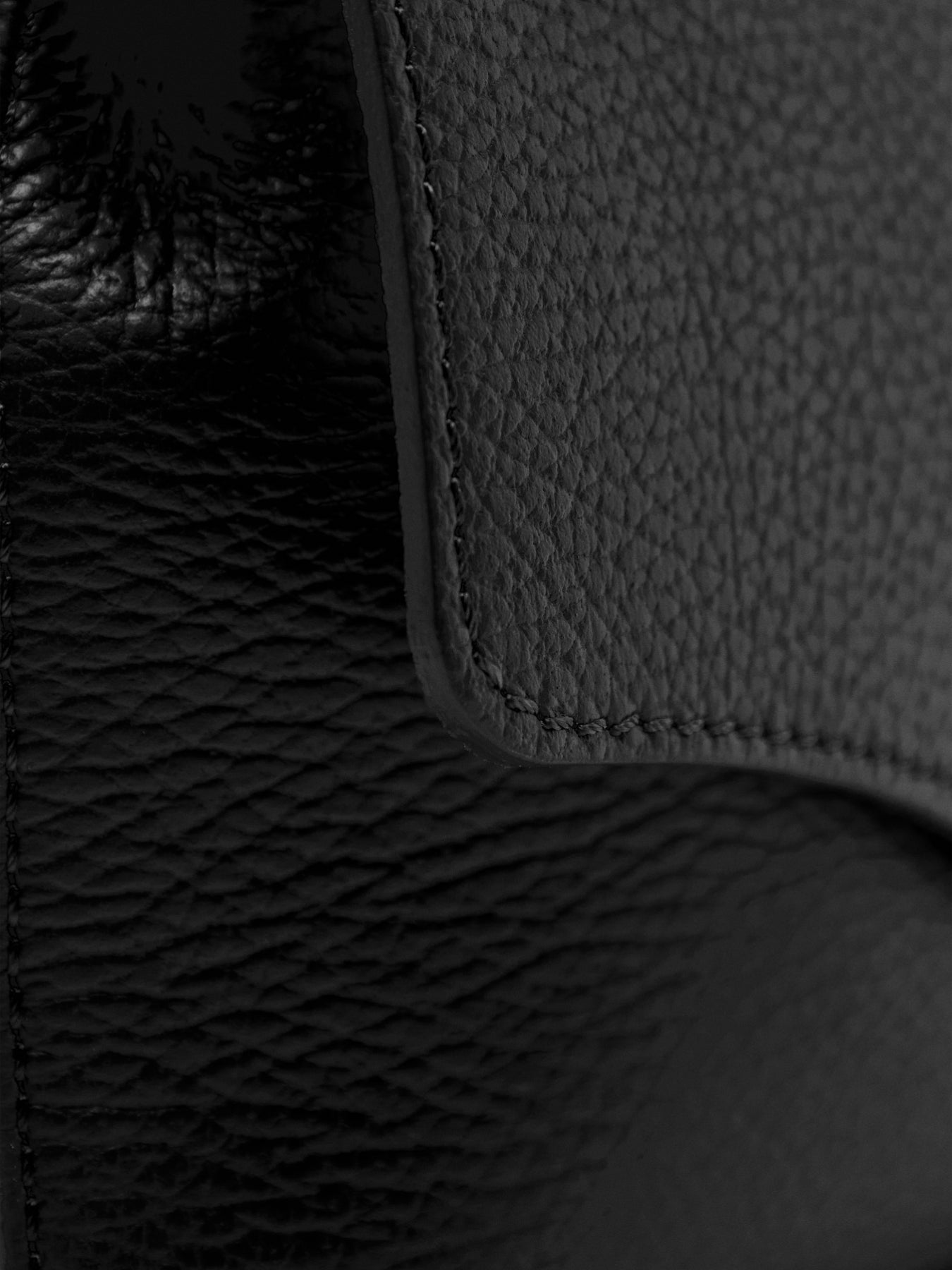 The Maddie Midi Black Leather Bag