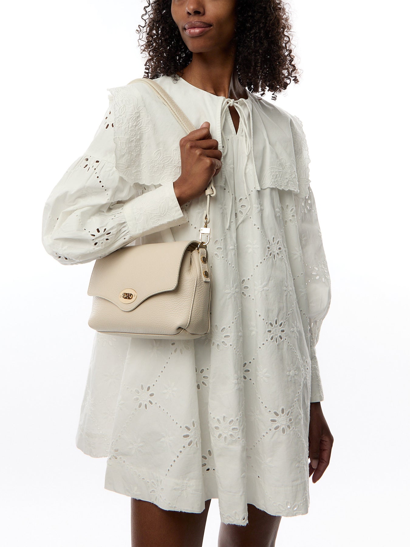 The Maddie Midi Stone Leather Bag