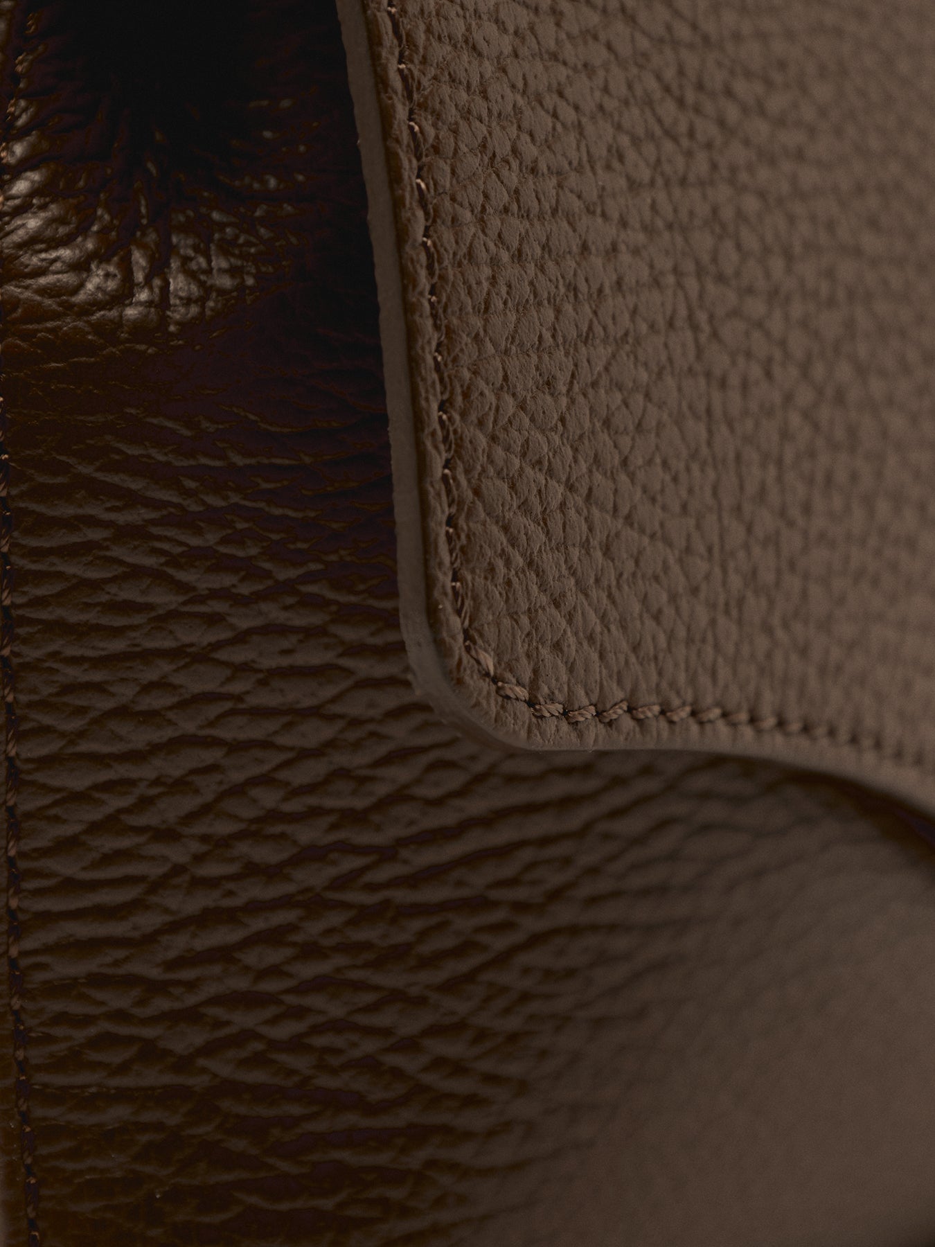 The Maddie Midi Chocolate Leather Bag