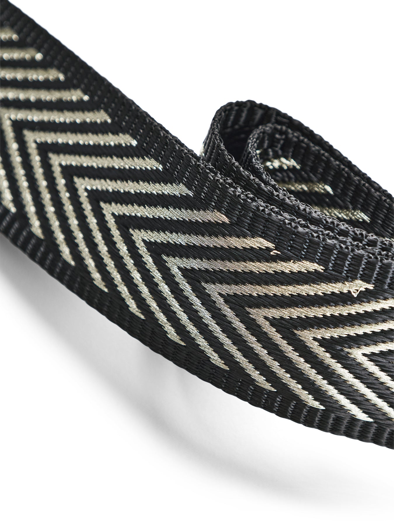 Black & Gold Chevron Strap
