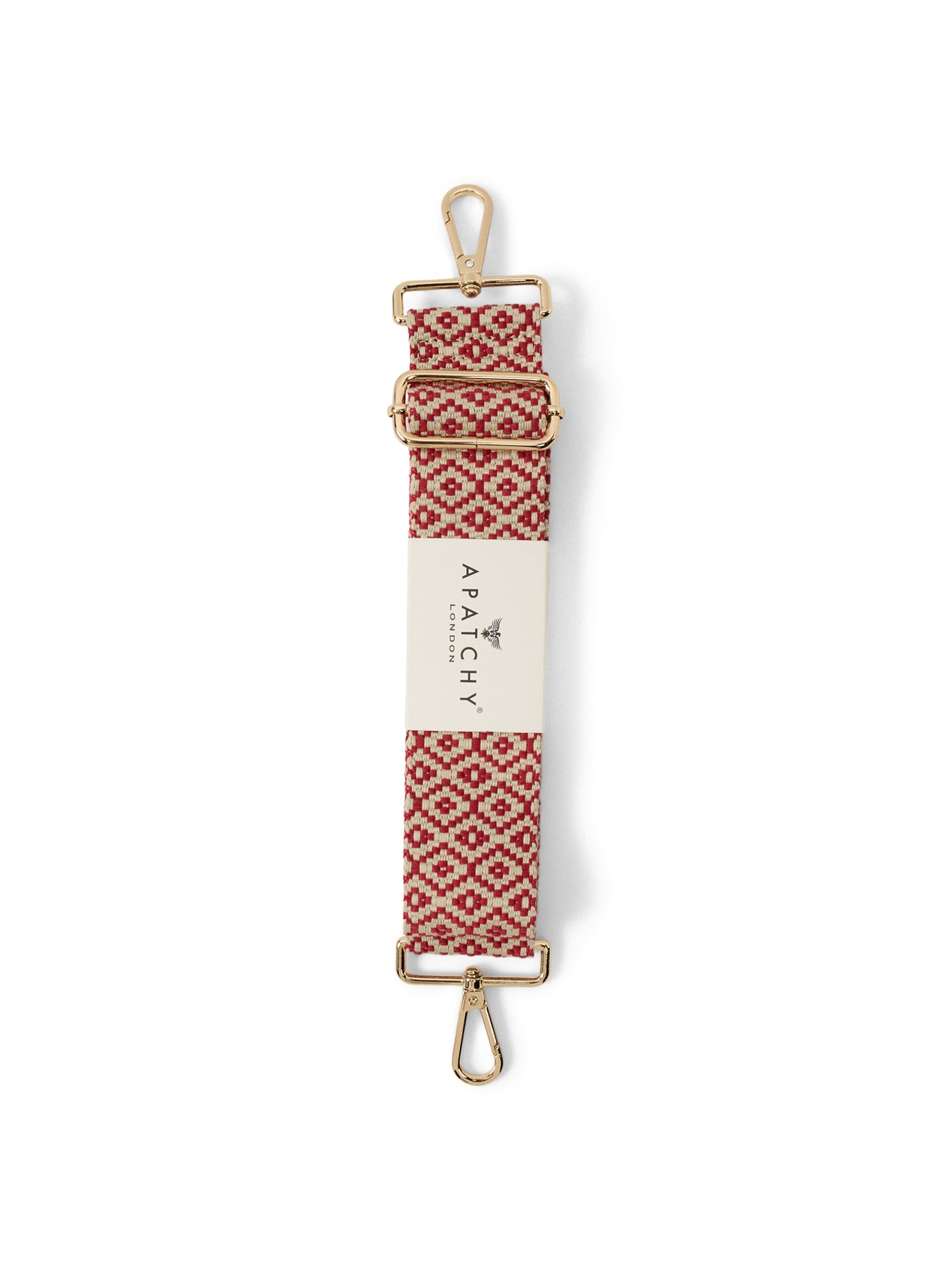 Red Cross-Stitch Strap