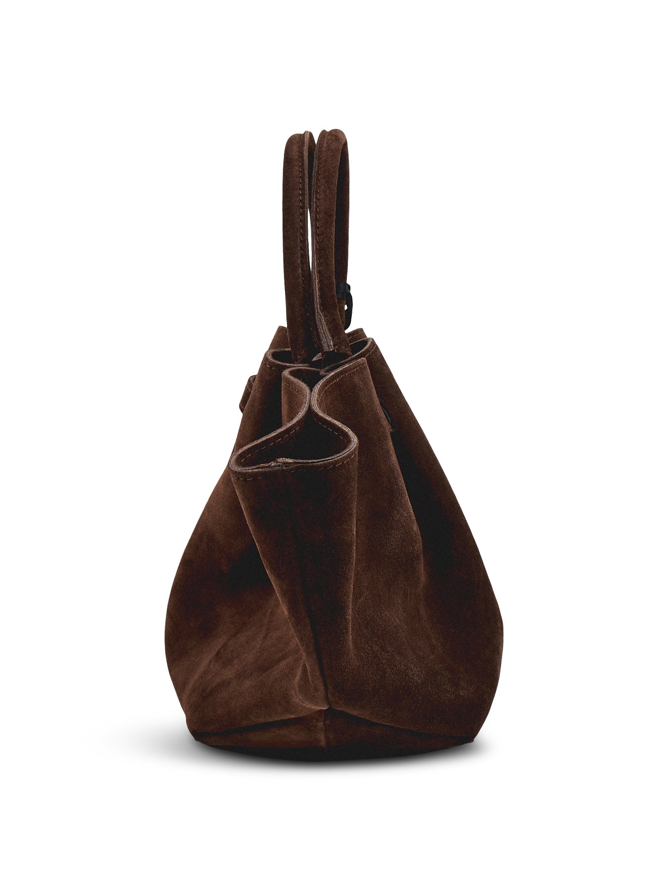 Feny Button Suede Top handle