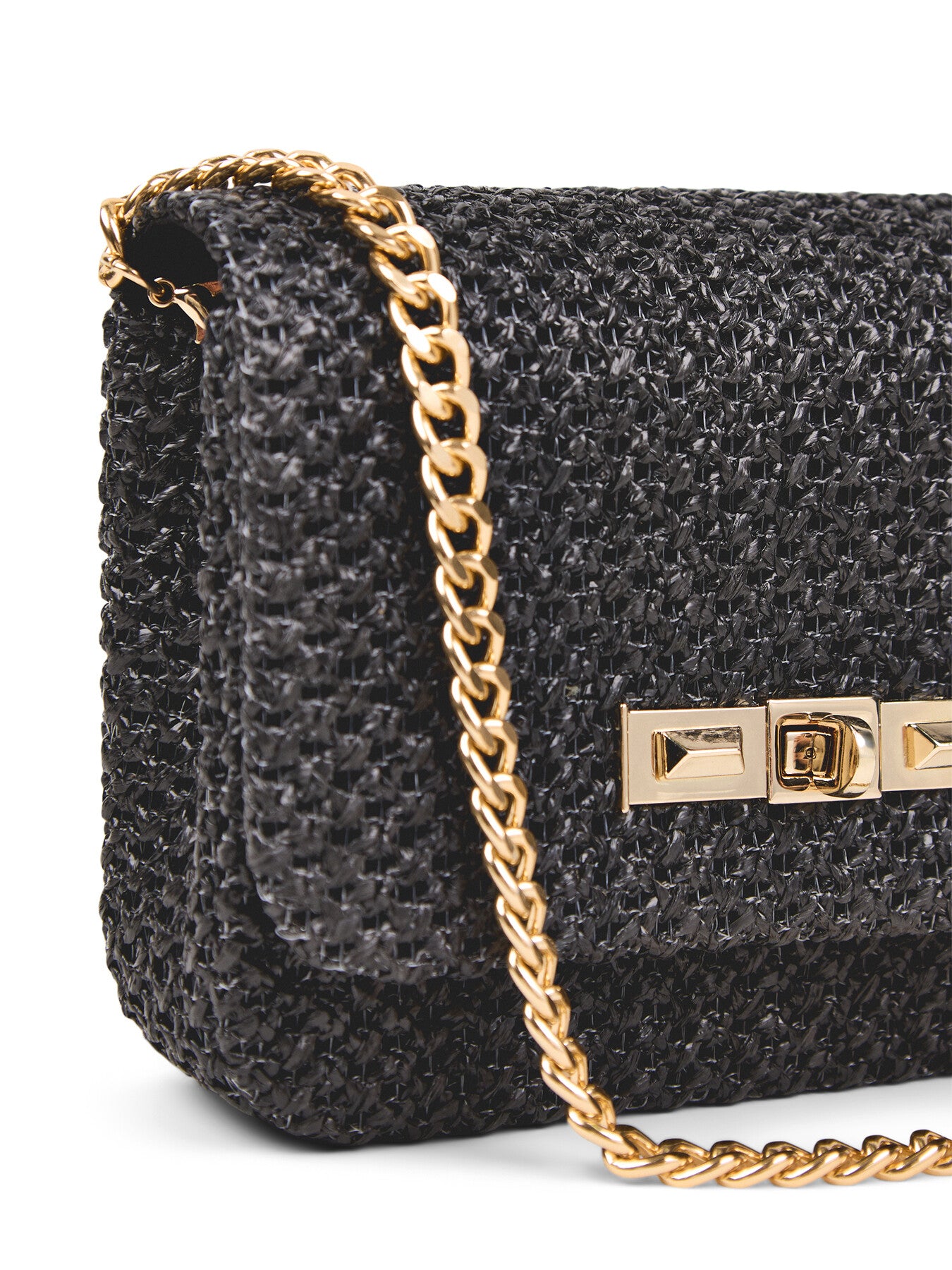 Raffia Crossbody Bag