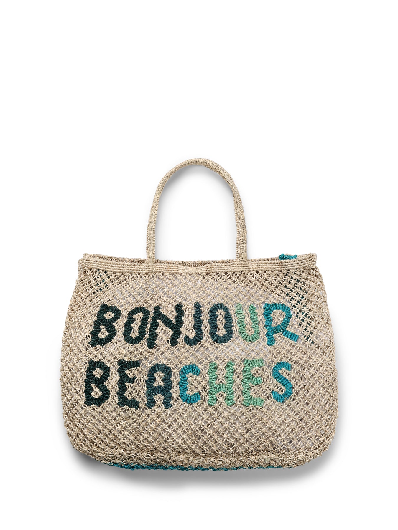 Bonjour Beaches Large Beach Bag