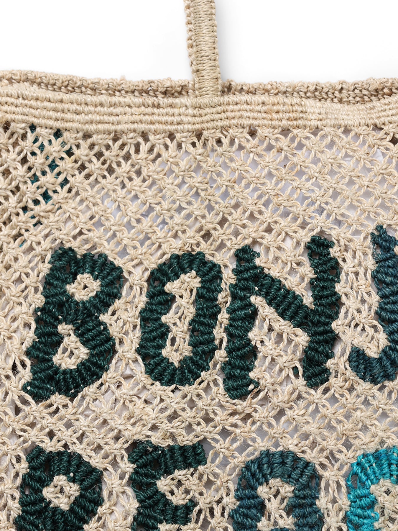 Bonjour Beaches Large Beach Bag