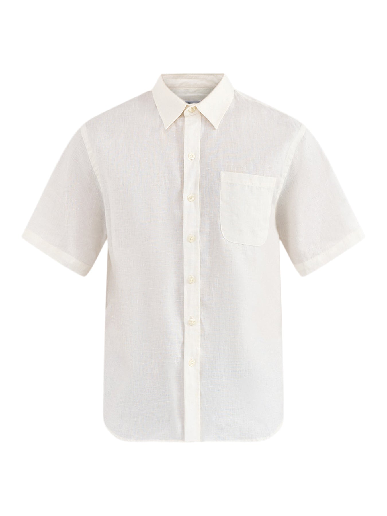 Linen Short Sleeve Shirt White