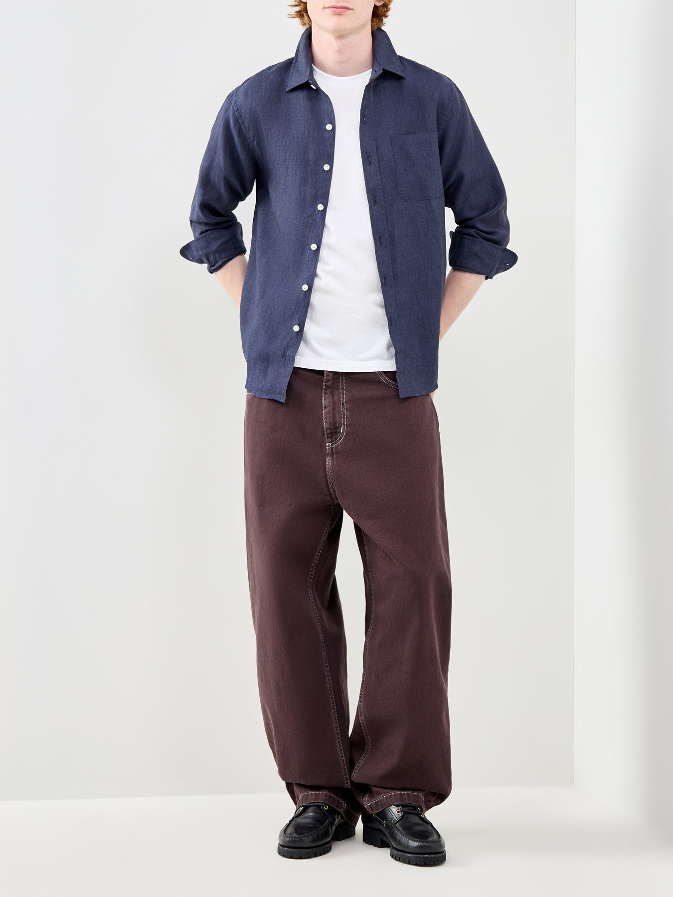 Linen Shirt Navy