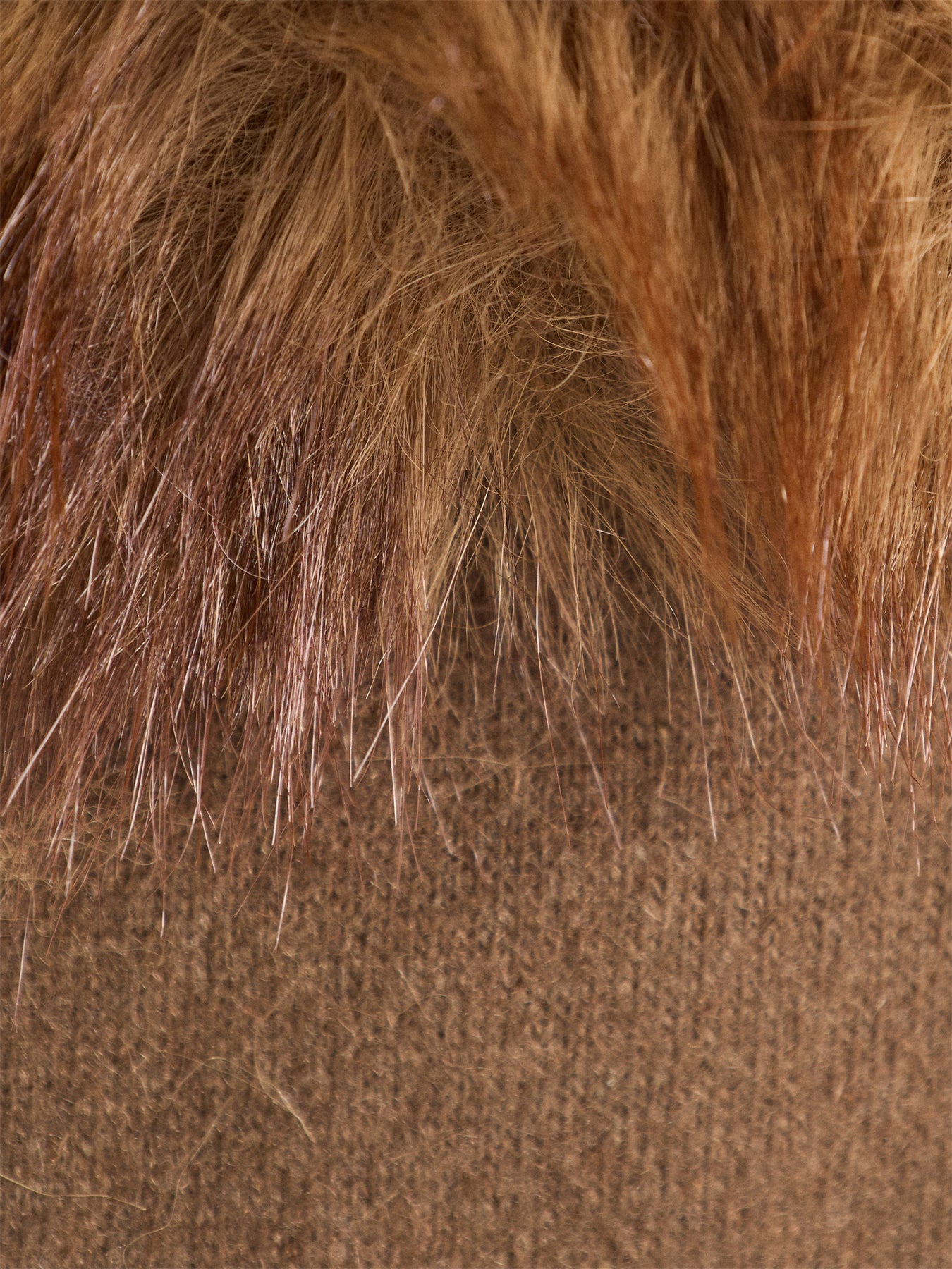 Corine Faux Fur Gloves Brown