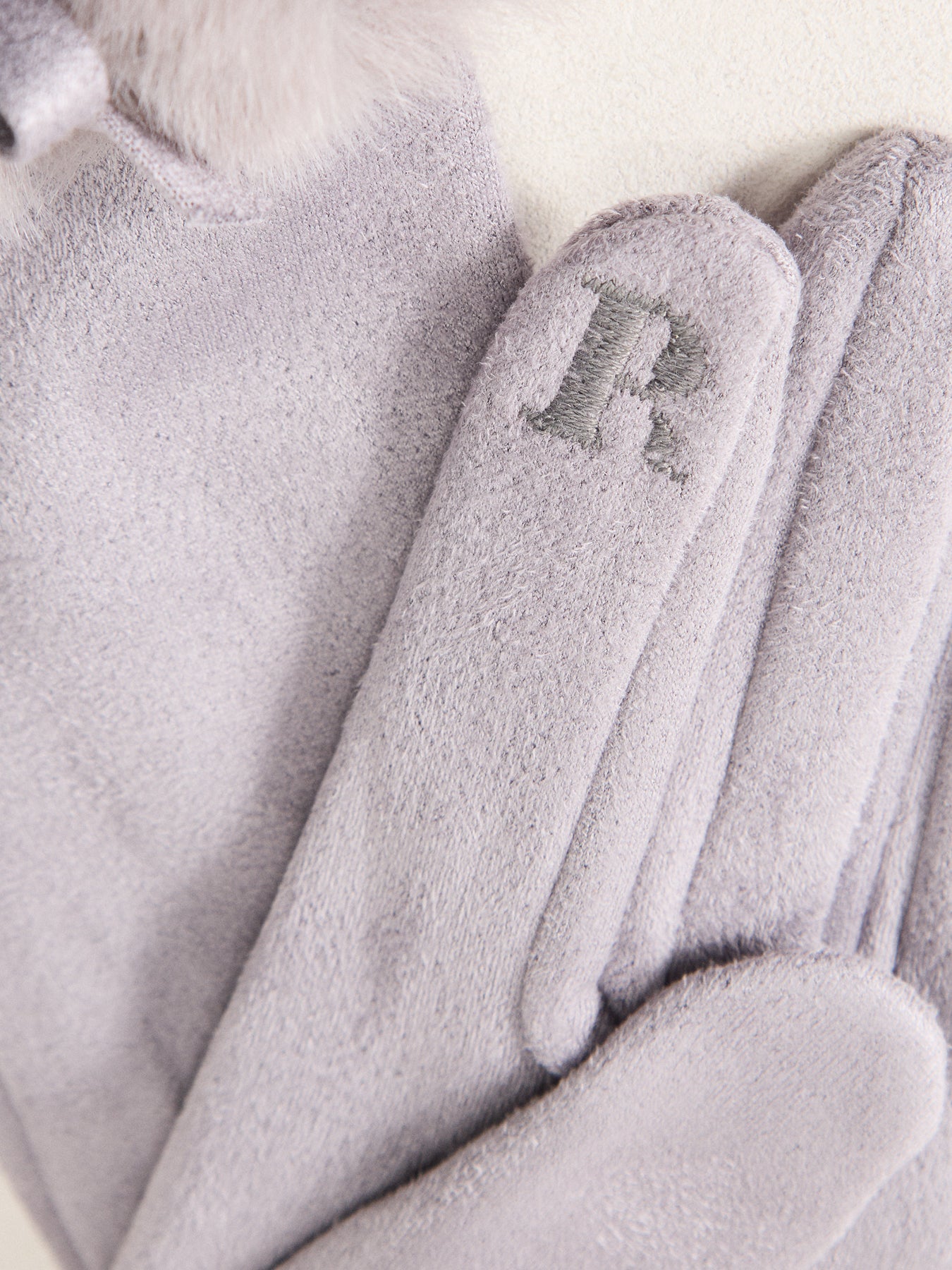 Elodie Shimmer Gloves Grey