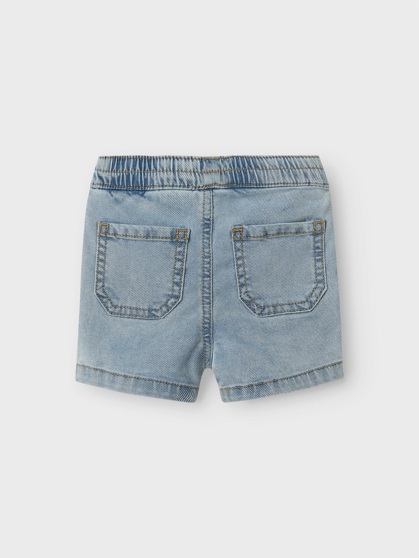 Silas Slim Biker Shorts Light Blue Denim
