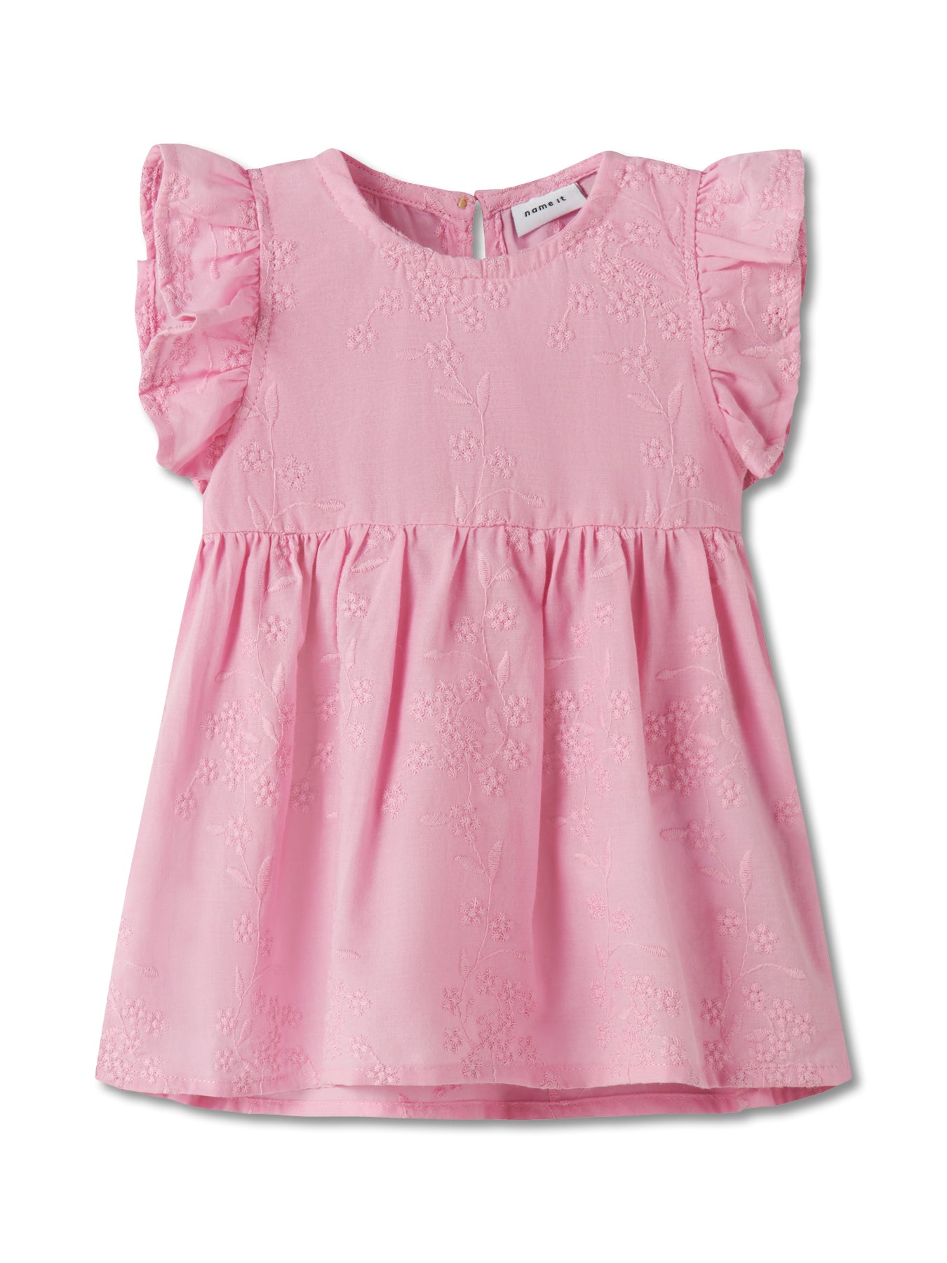 Organic Cotton Ruffle Sleeve Dress