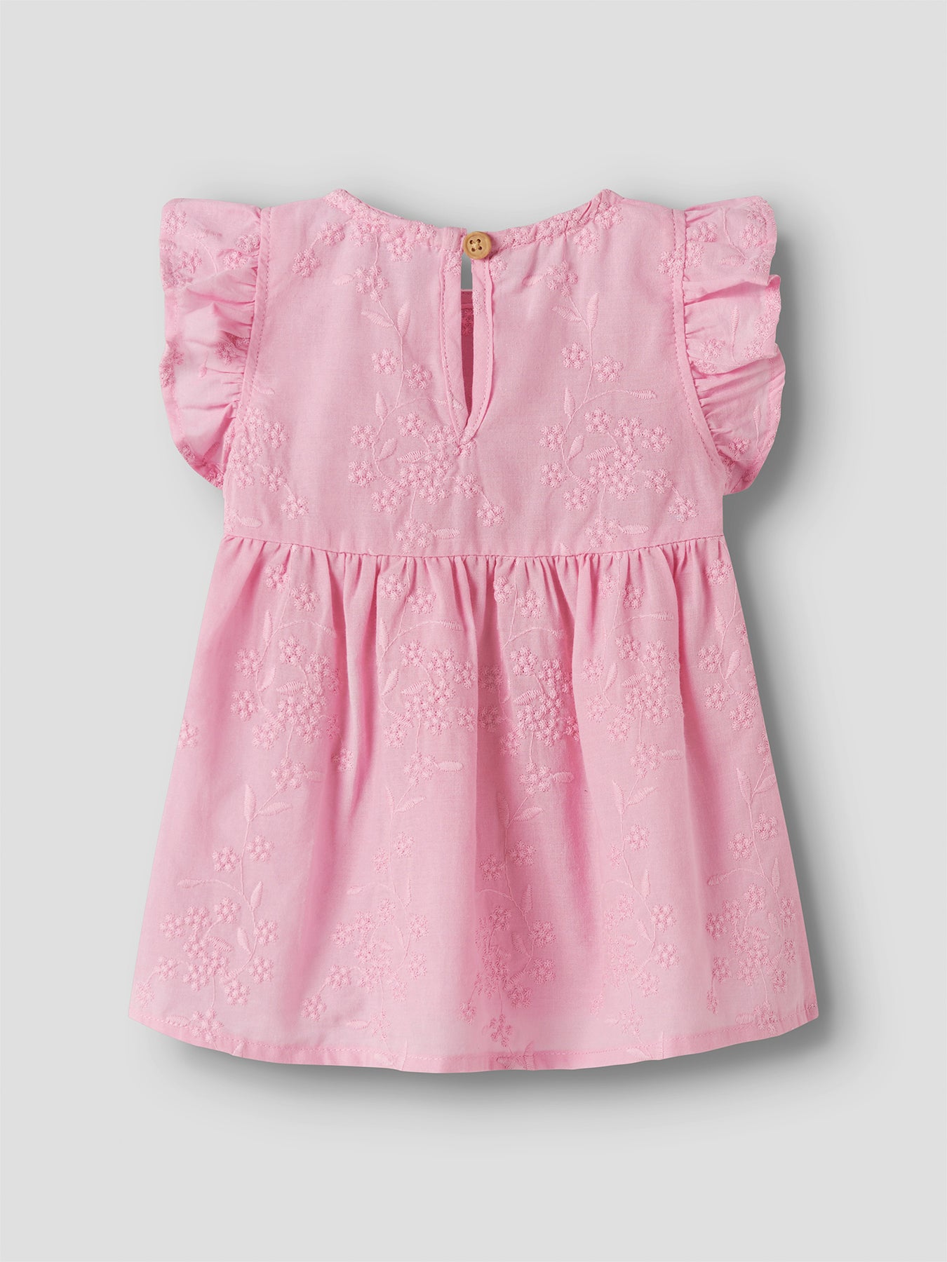 Organic Cotton Ruffle Sleeve Dress