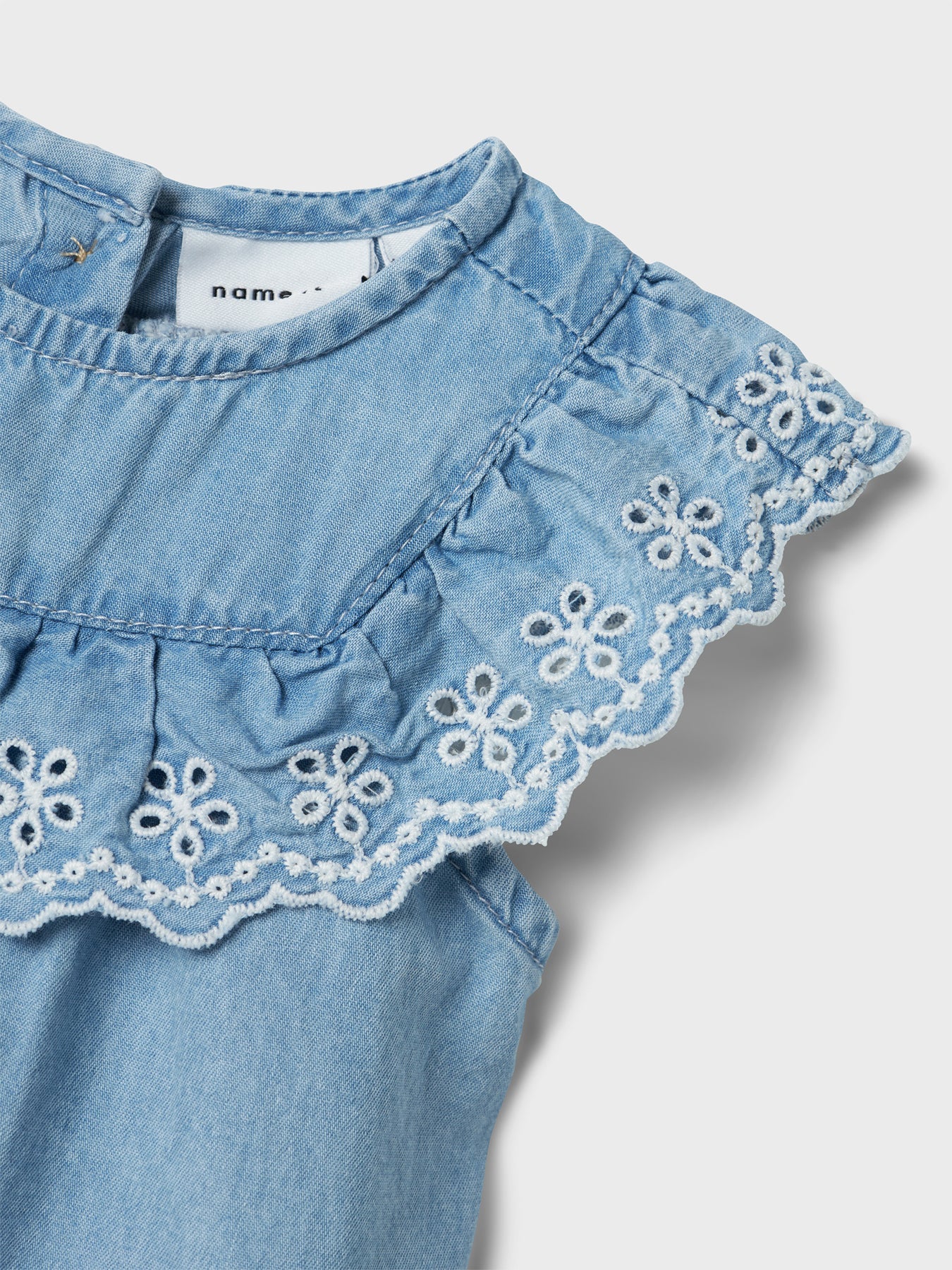 Cotton Lace Trim Dress