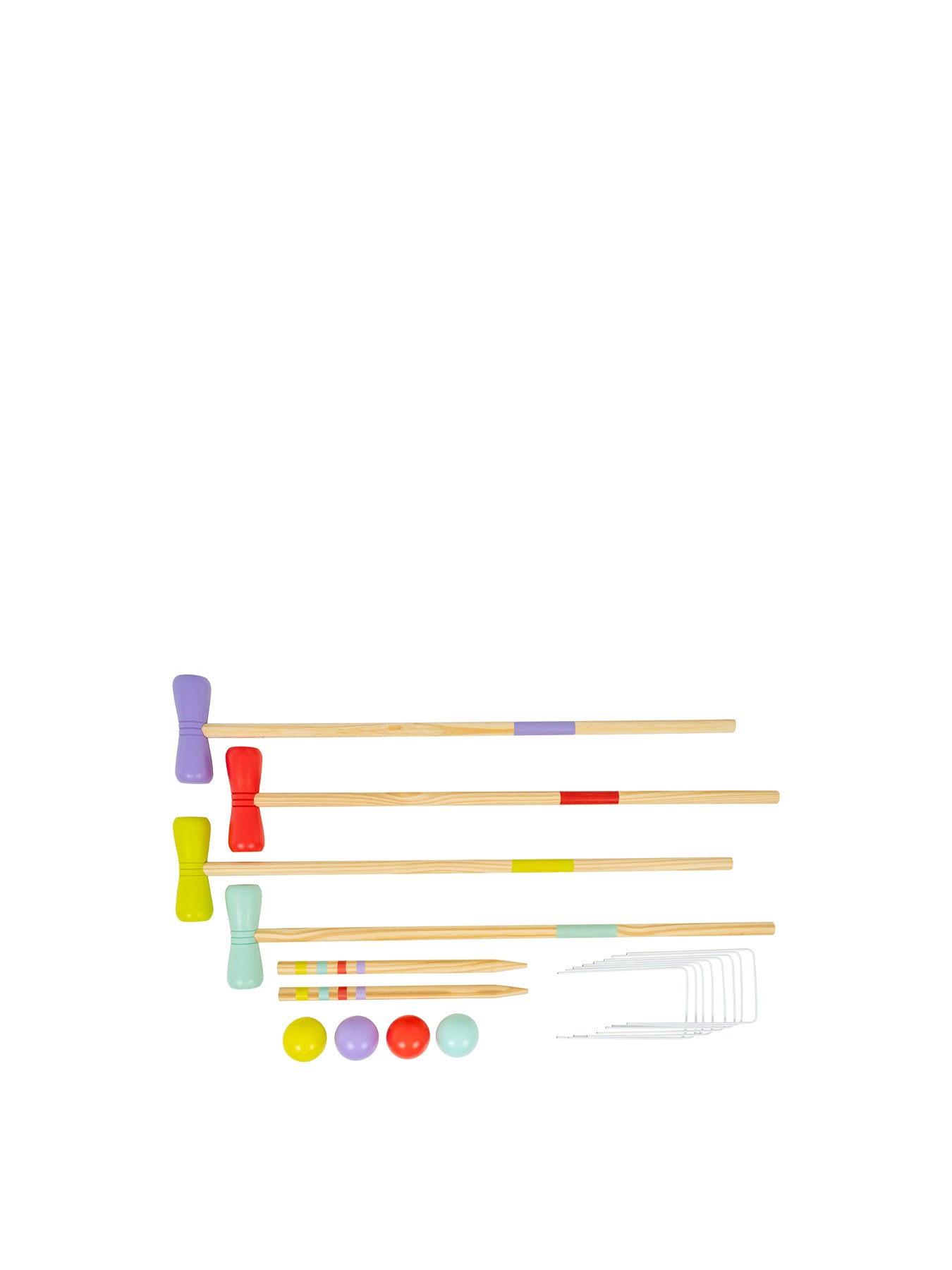 Wooden Croquet Set Multi