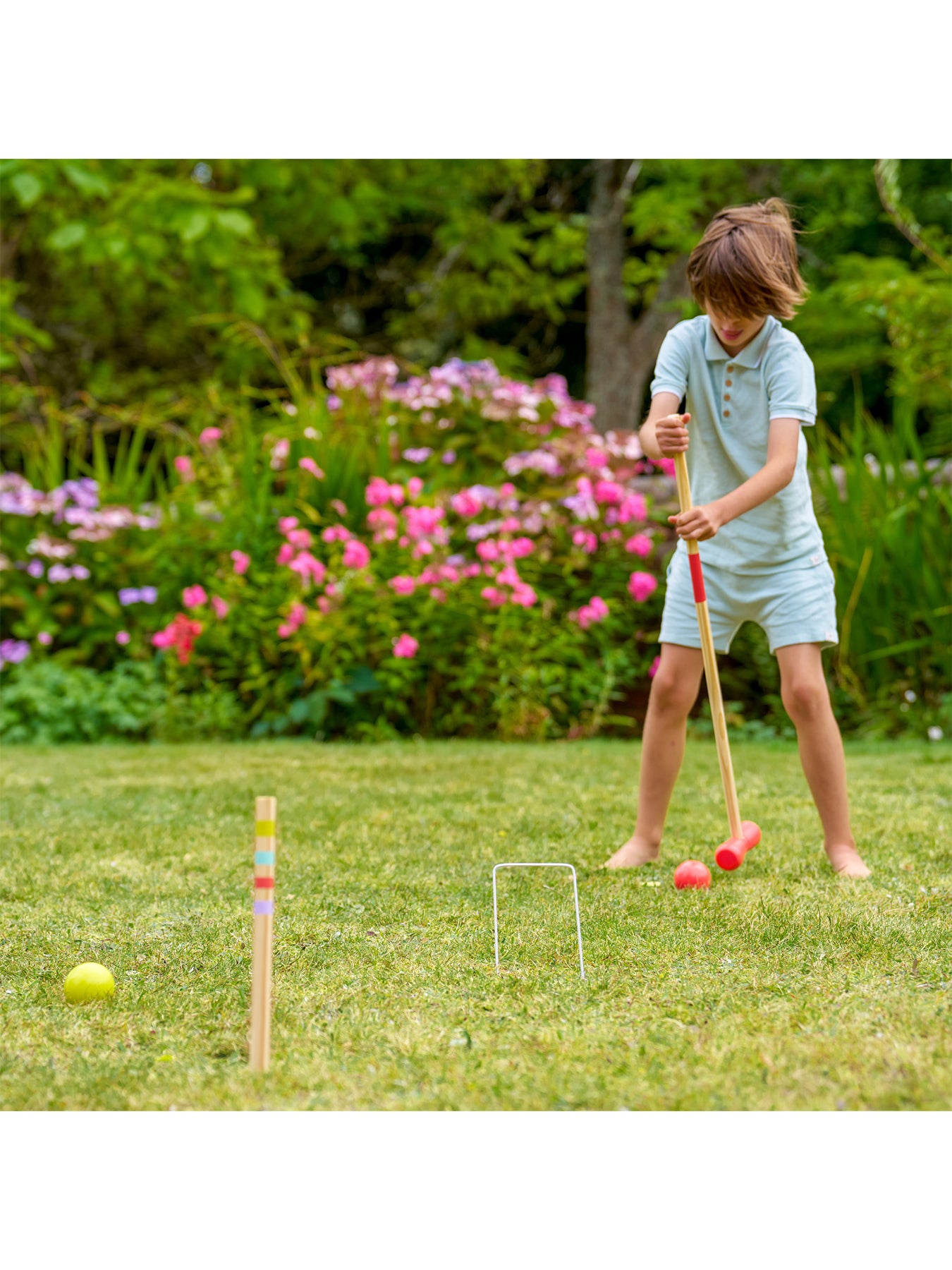 Wooden Croquet Set Multi