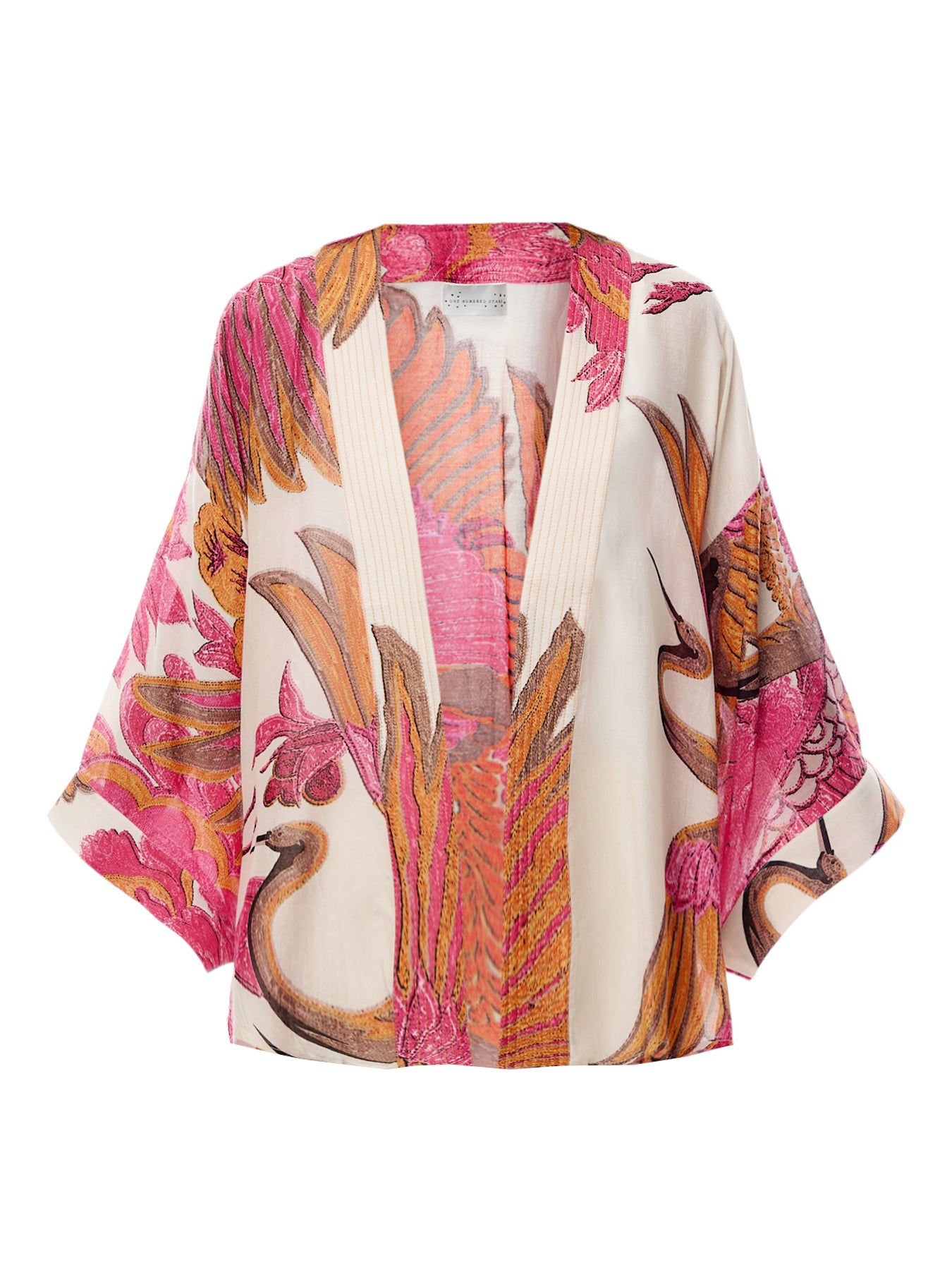 Crane Ecru Kimono Ecru