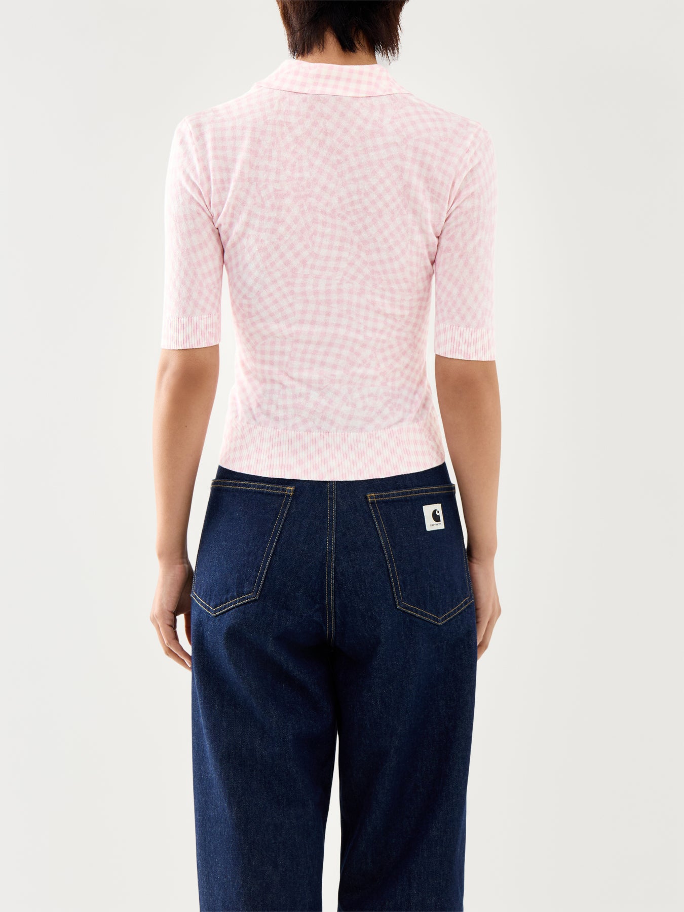 Sheer Cotton Printed Polo