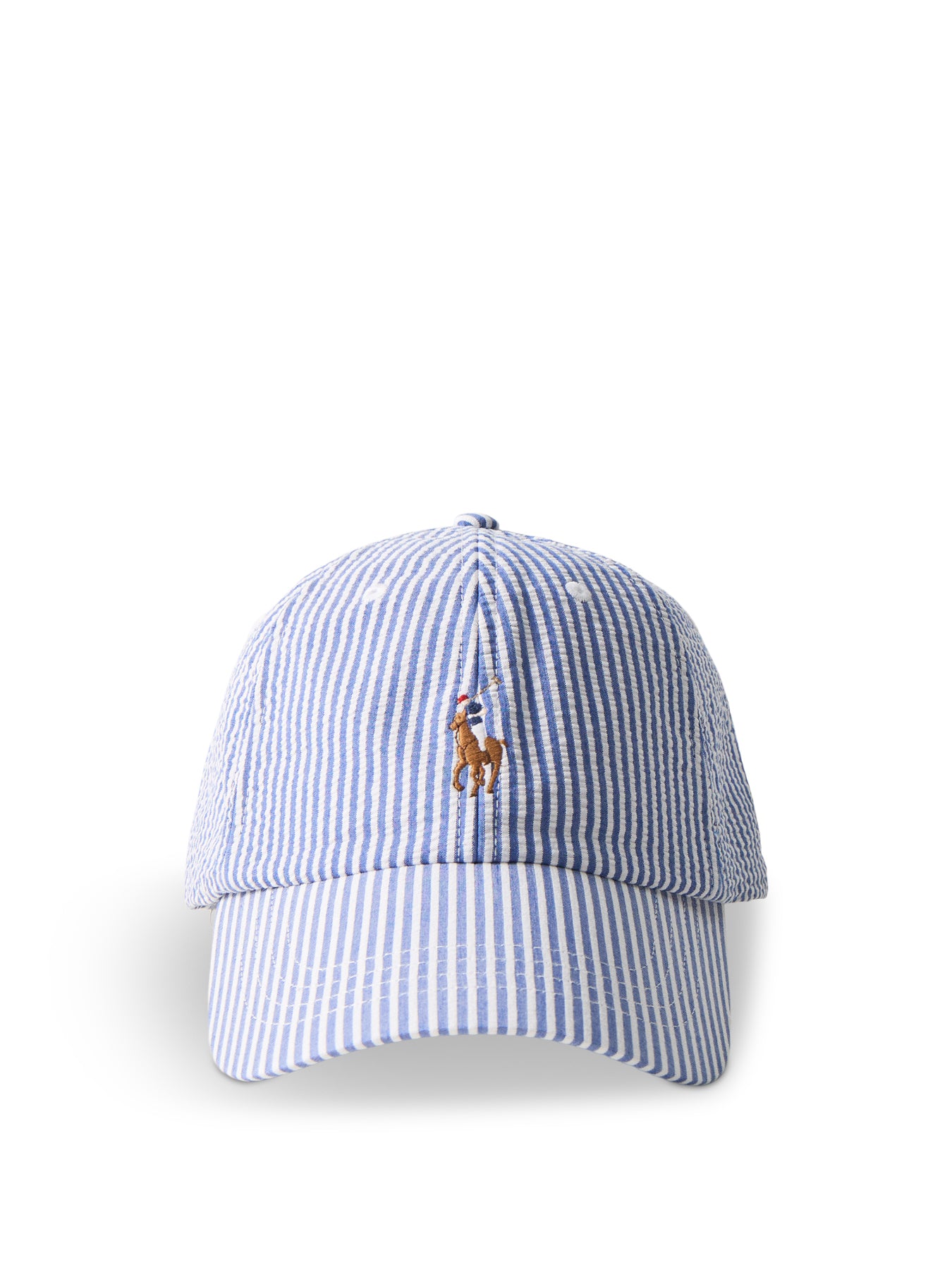 Ralph Lauren Stretch Seersucker Classic Sport Cap Cruise Royal