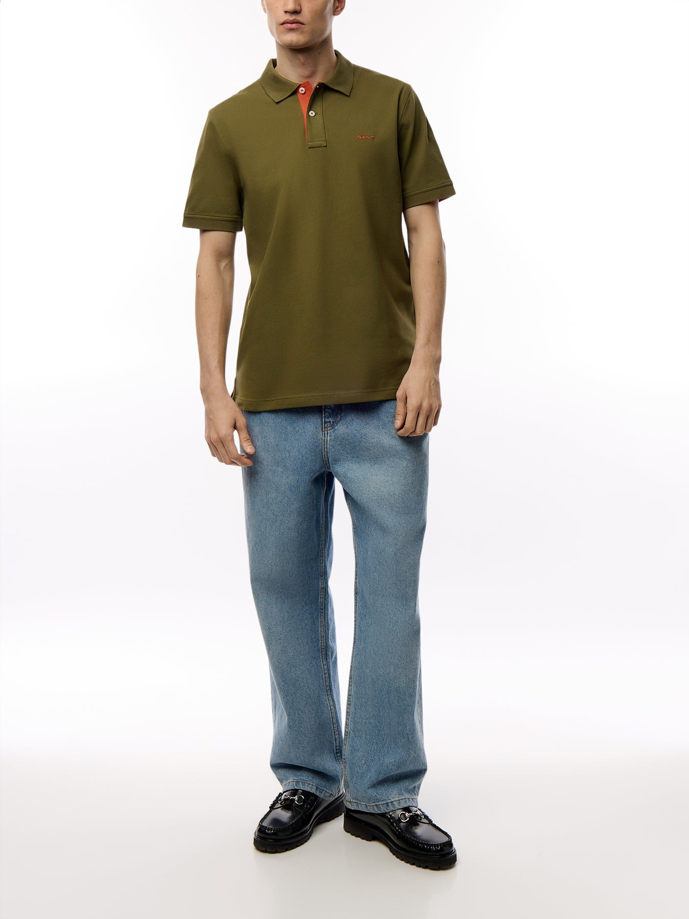 Contrast Piqué Polo Shirt