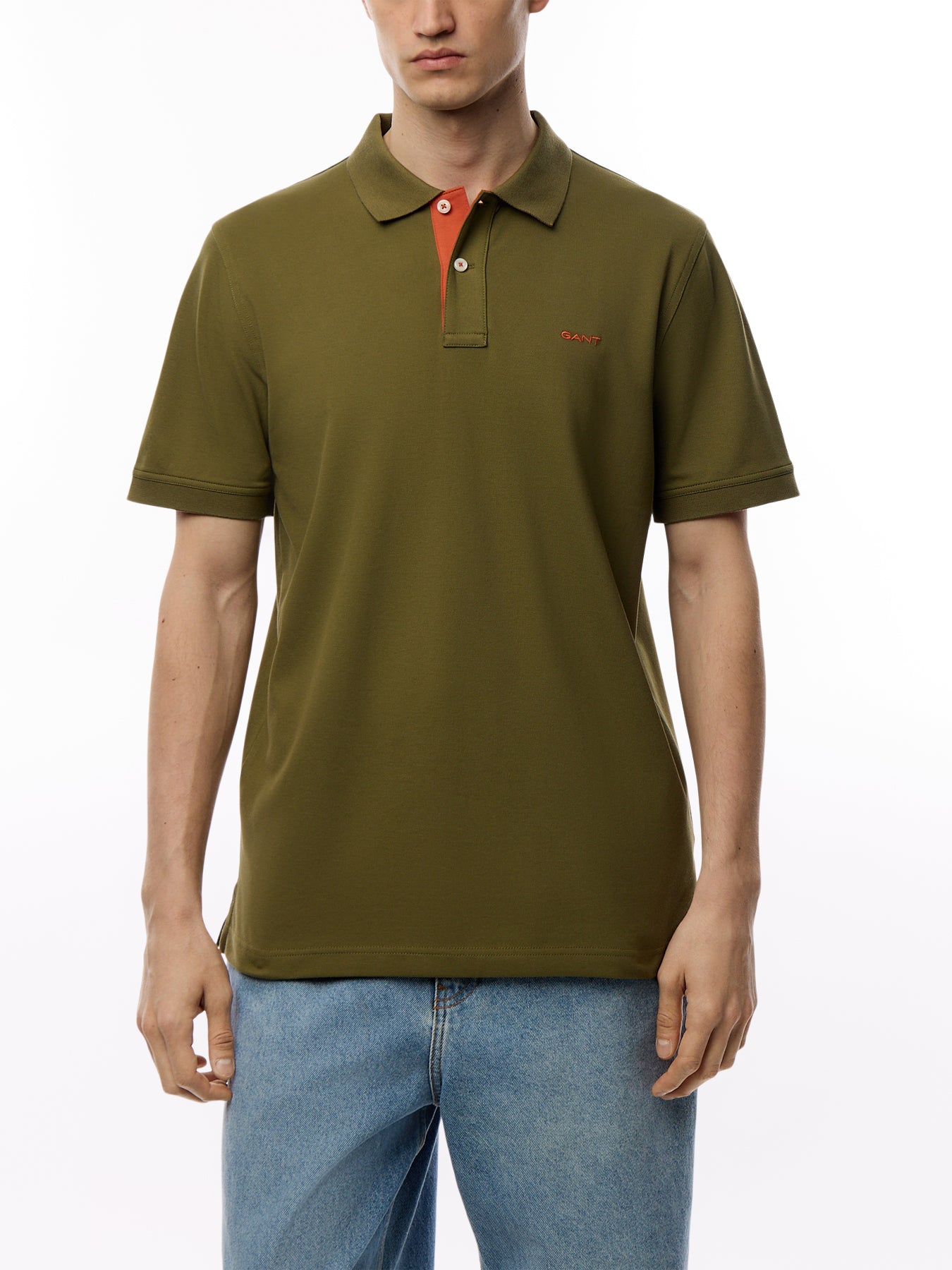 Contrast Piqué Polo Shirt