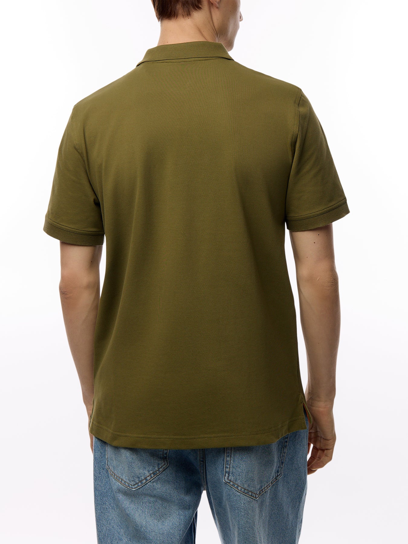 Contrast Piqué Polo Shirt