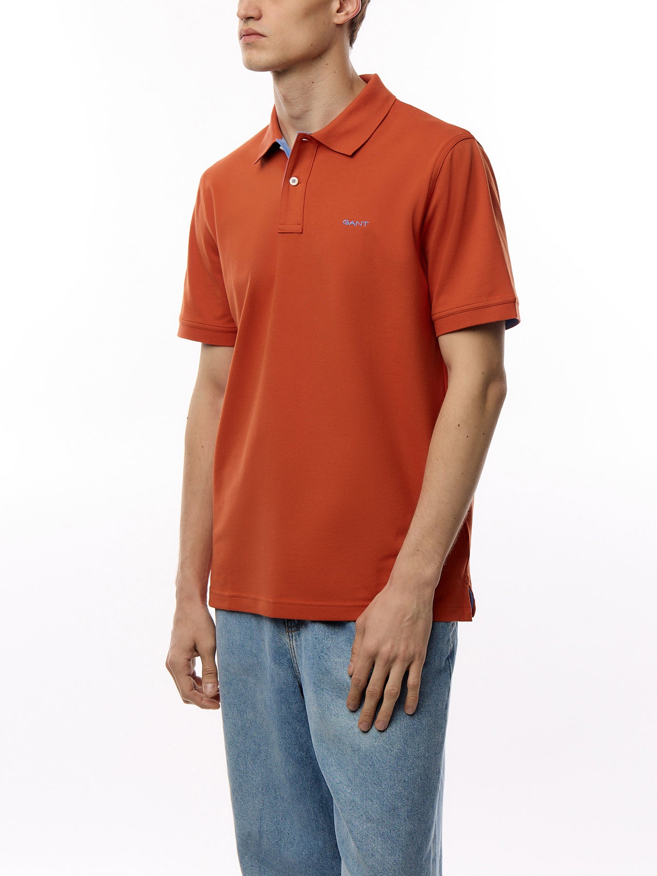 Contrast Piqué Polo Shirt