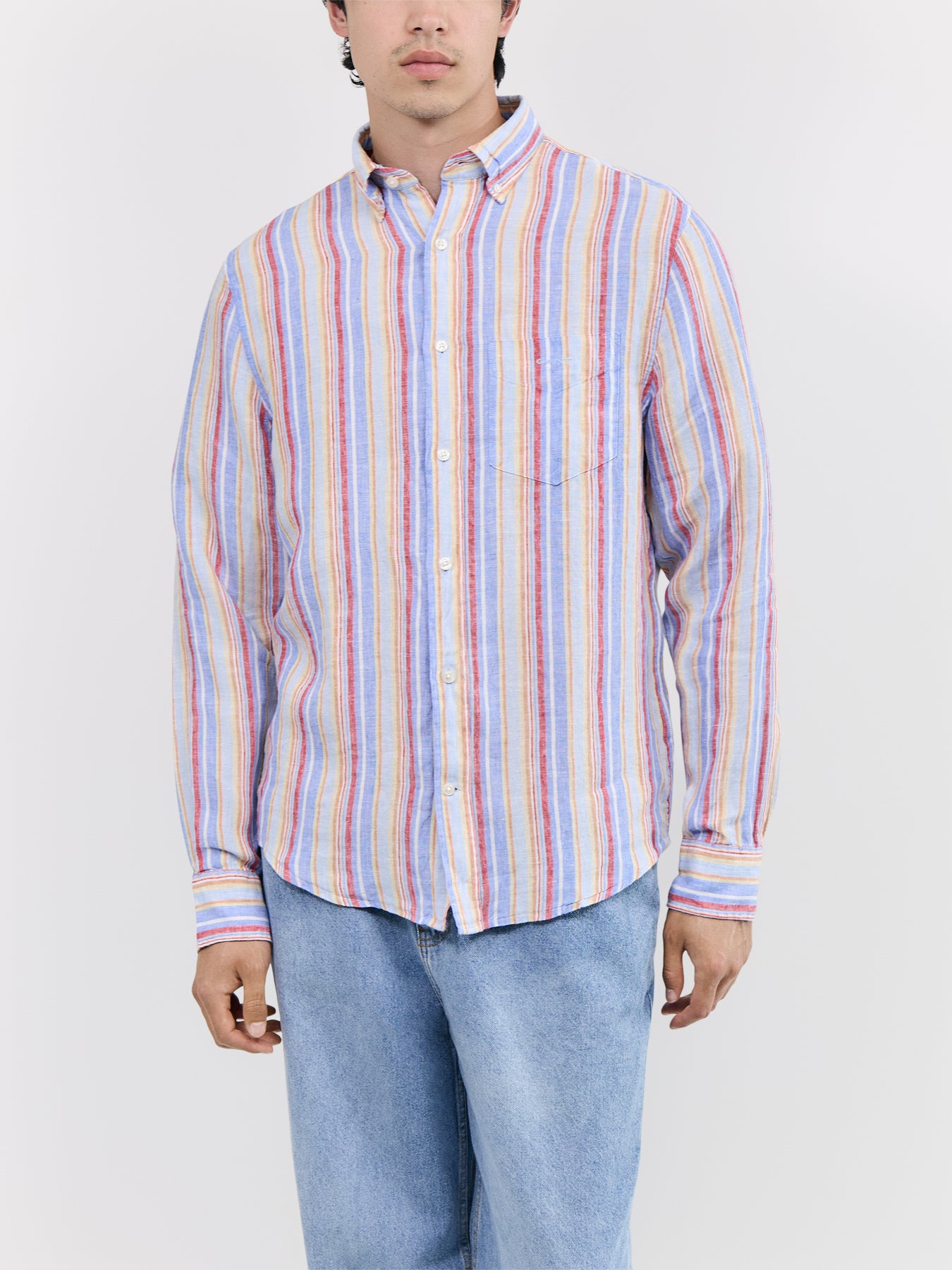 Linen Multistripe Shirt