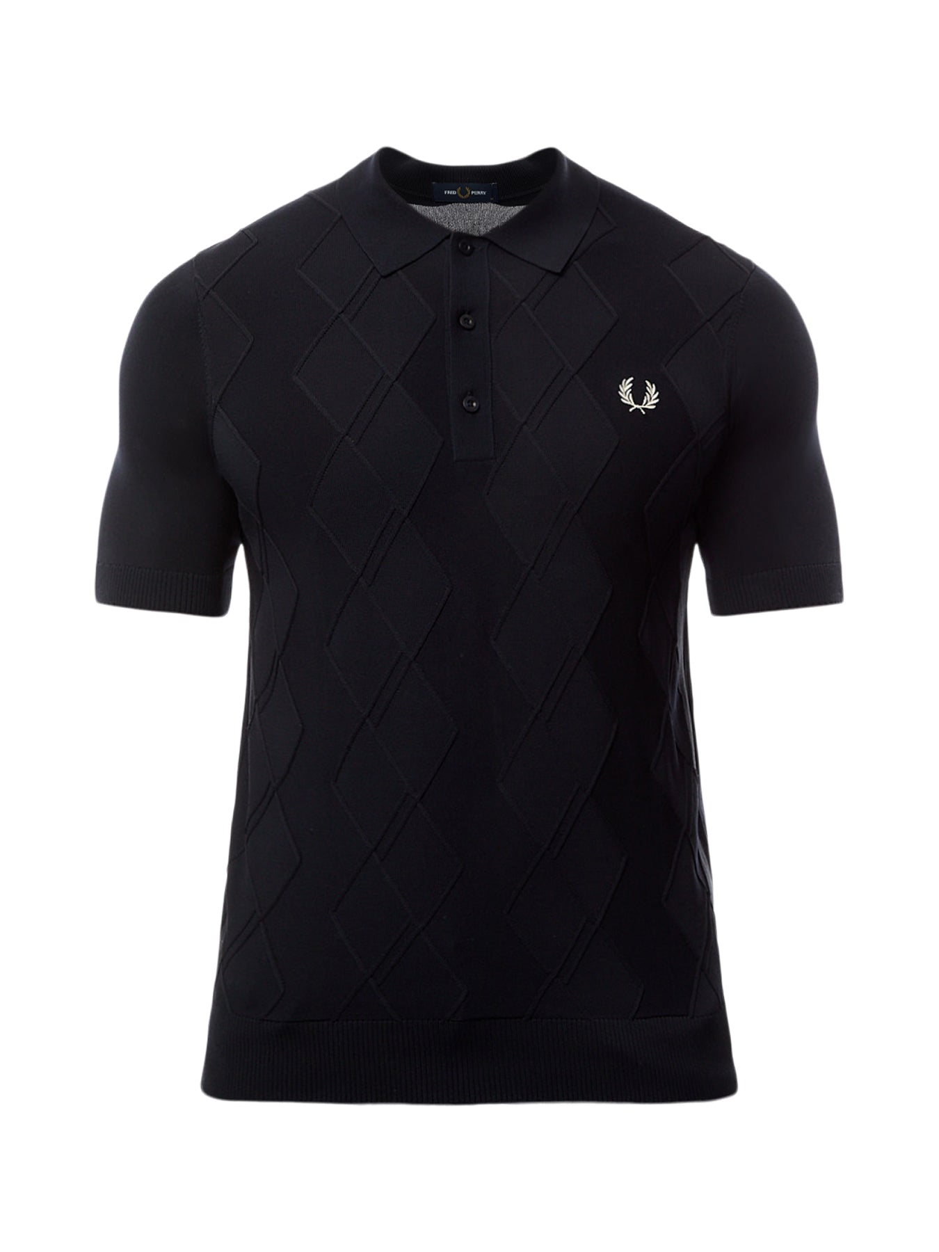 Cable Knitted Polo Shirt