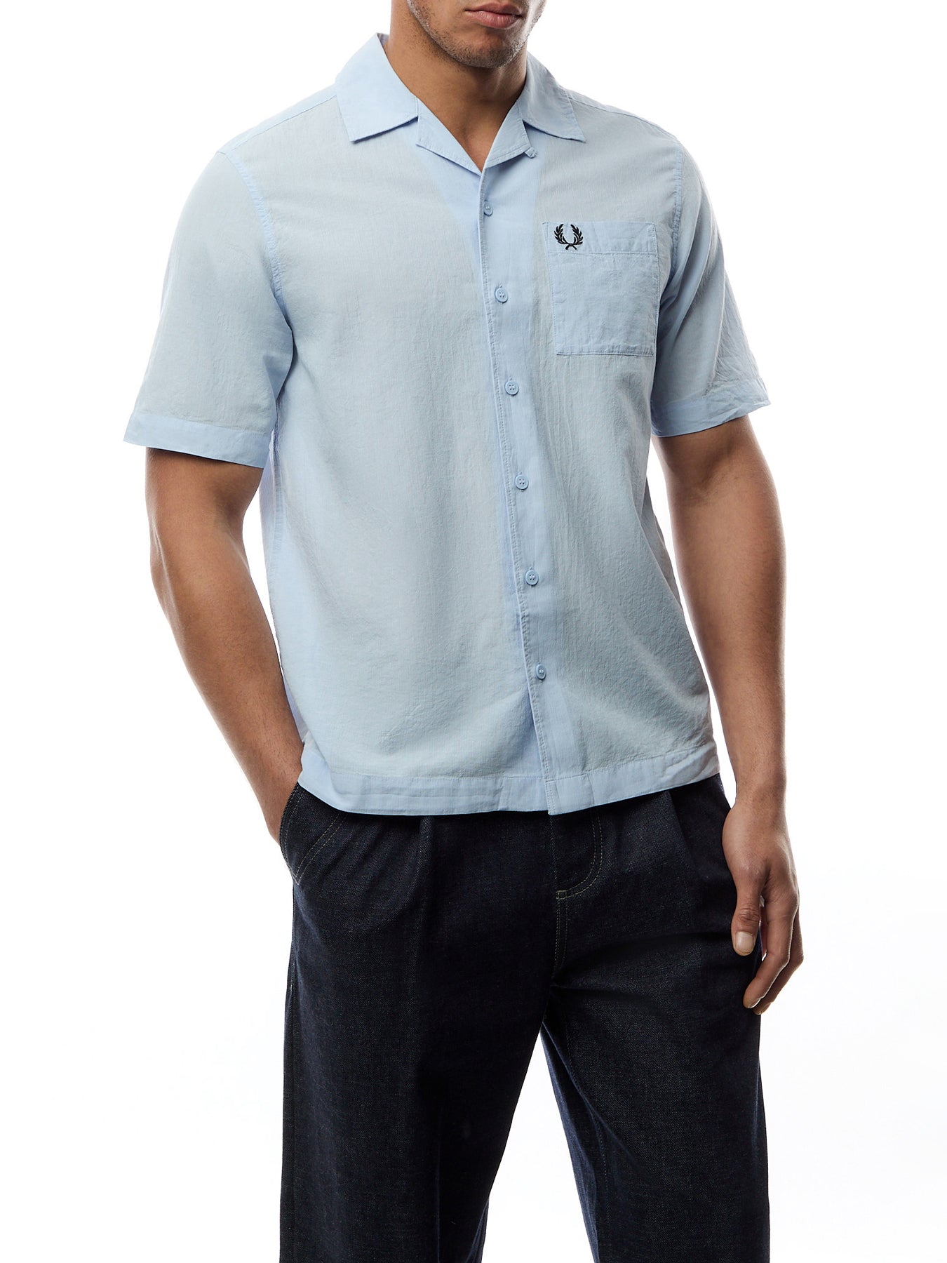 Lightweight Texture Short Sleeves Shirt