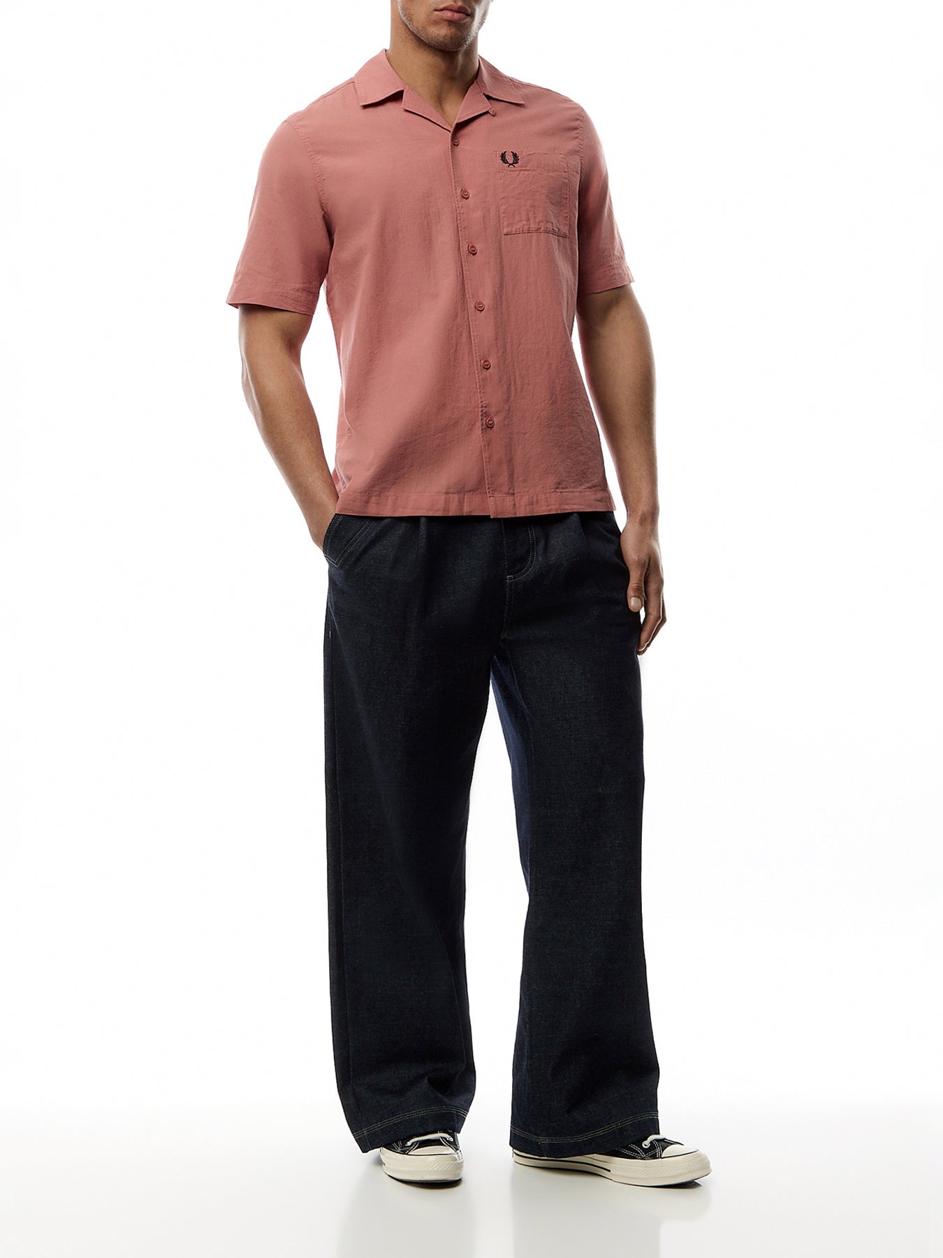 Lightweight Texture Short Sleeves Shirt