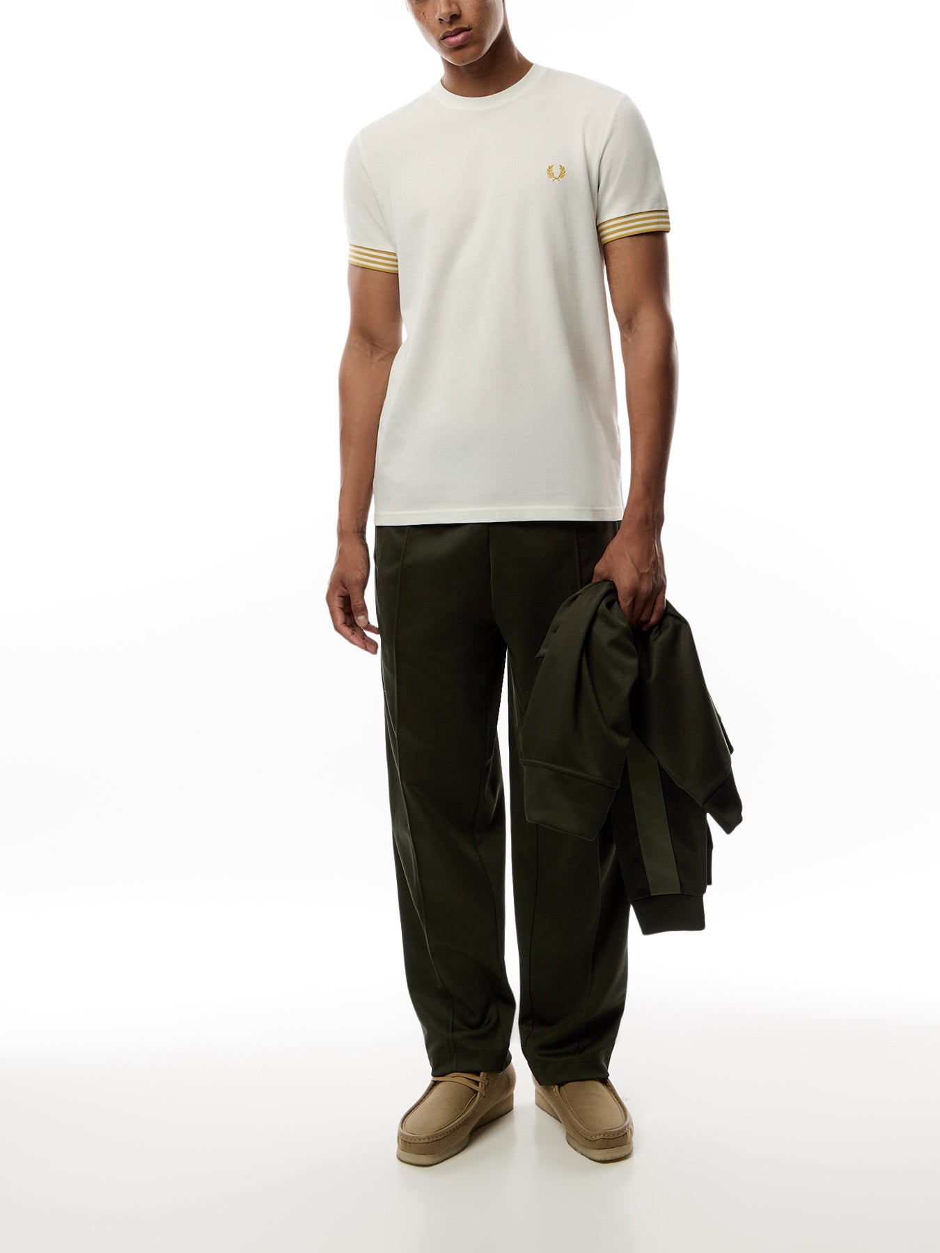 Striped Cuff T-Shirt