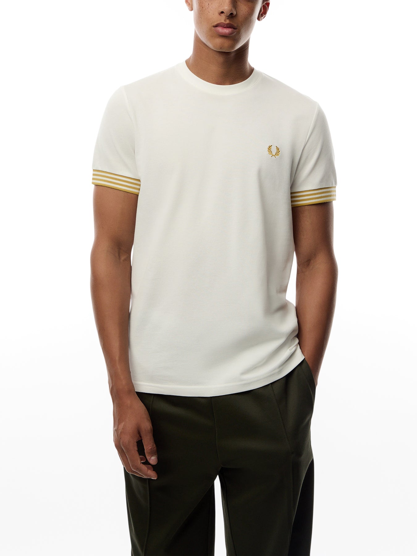 Striped Cuff T-Shirt