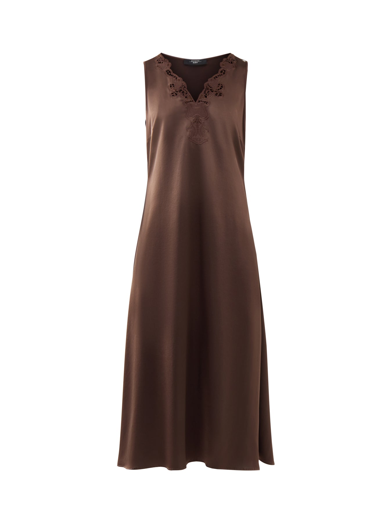Weekend Canossa Slip Dress With Lace Neckline