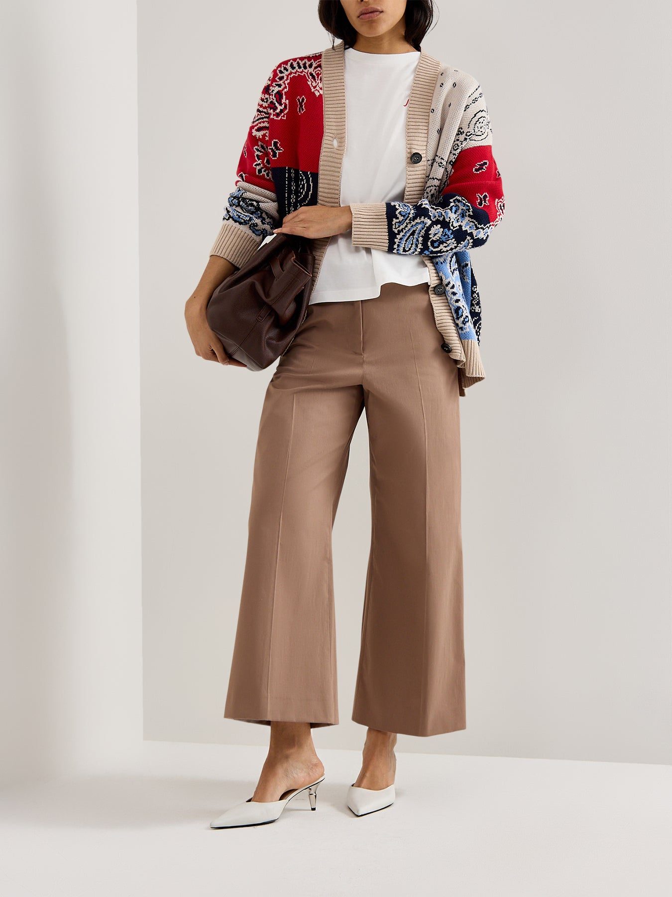 Weekend Urial Tailored Wide Leg Cropped Trouser