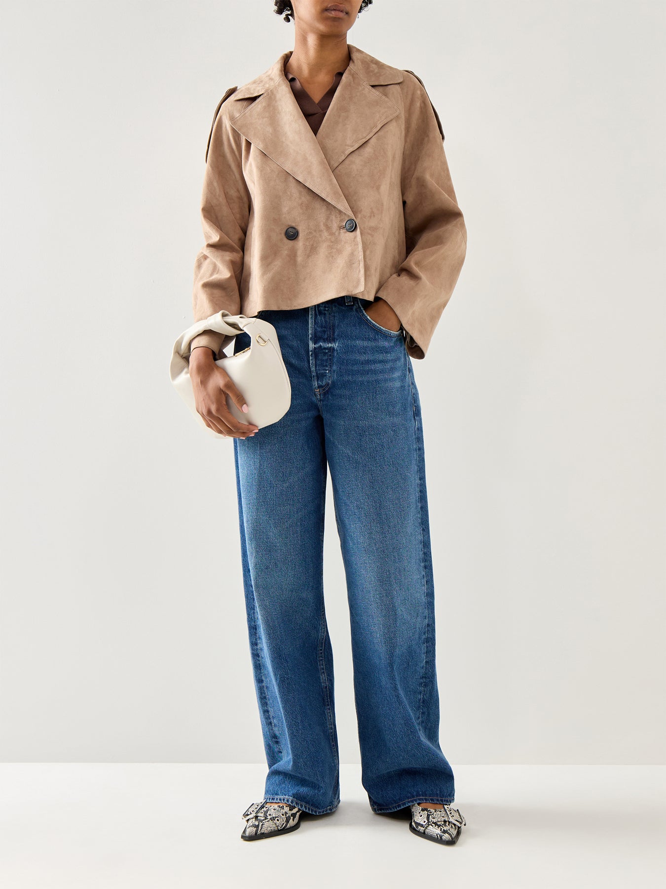 Mega Suede Jacket Tan