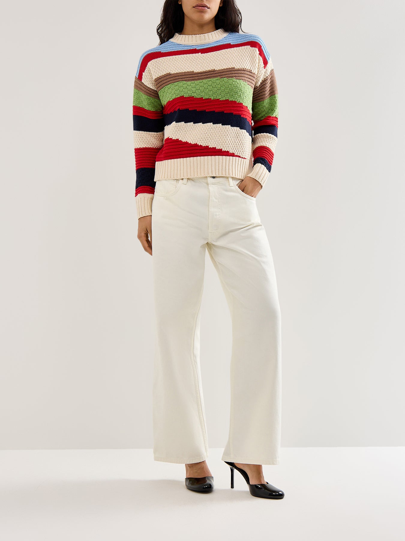 Weekend Polo Block Colour Knit