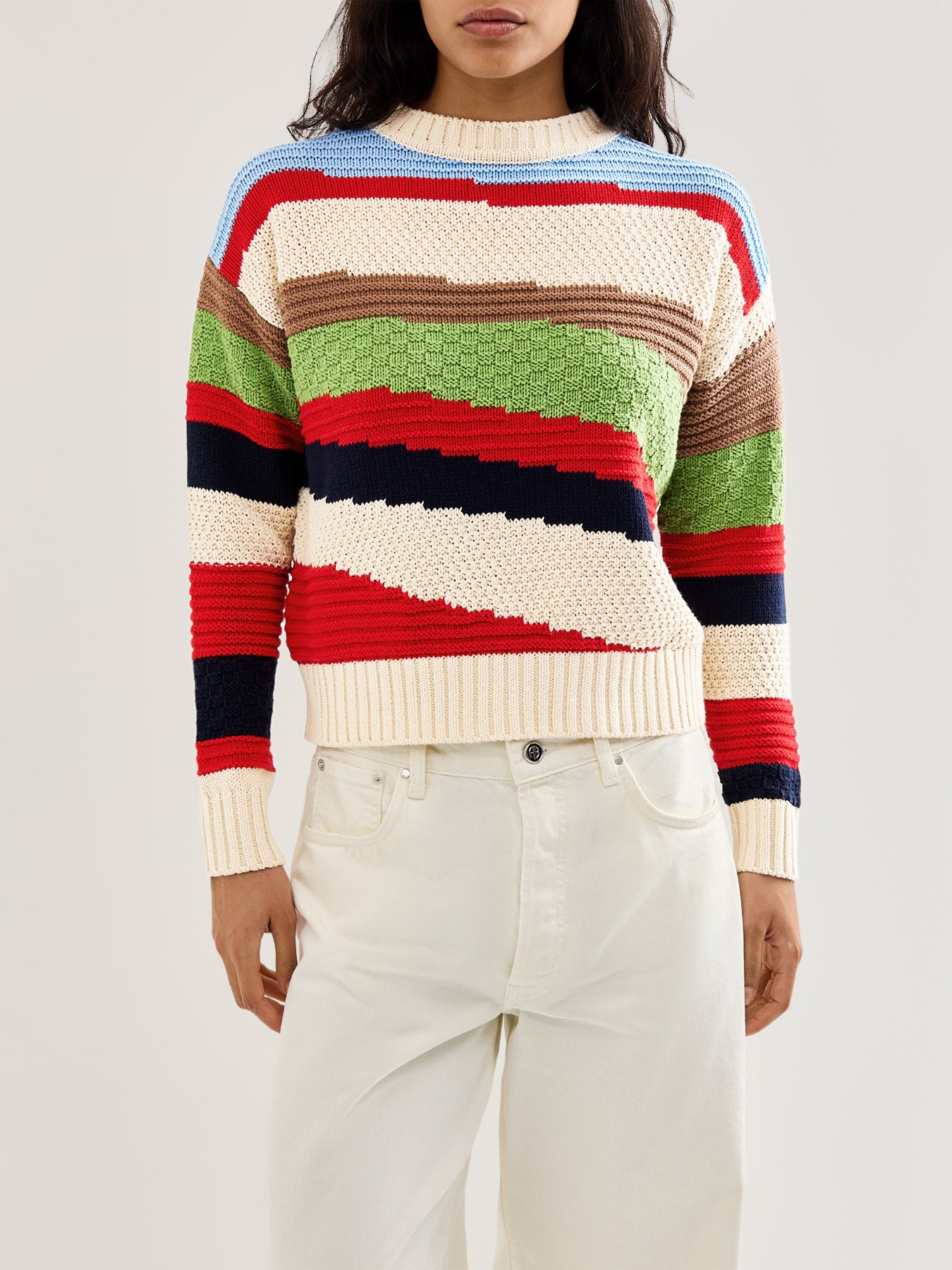 Weekend Polo Block Colour Knit