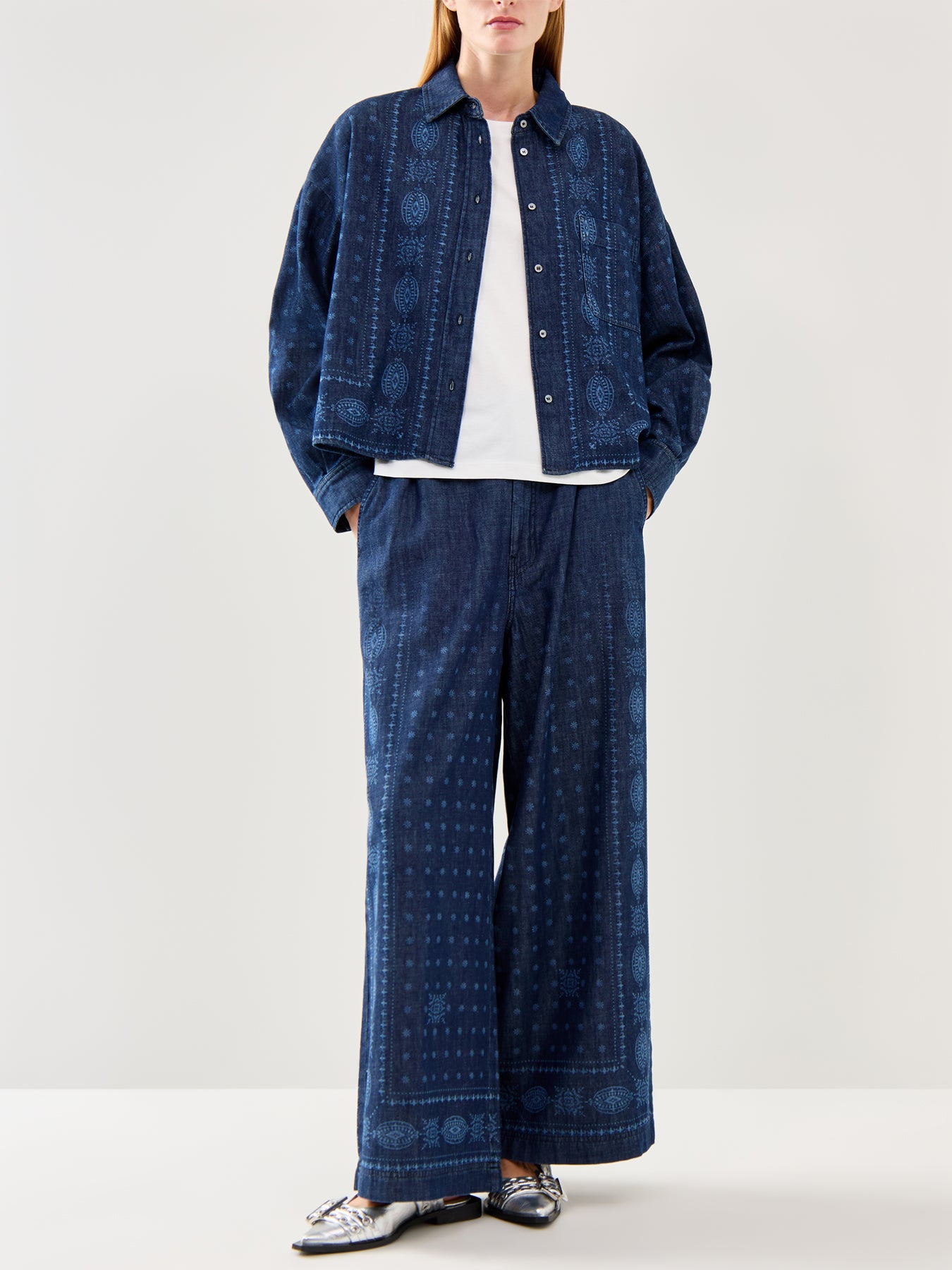 Weekend Giochi Denim Printed Shirt