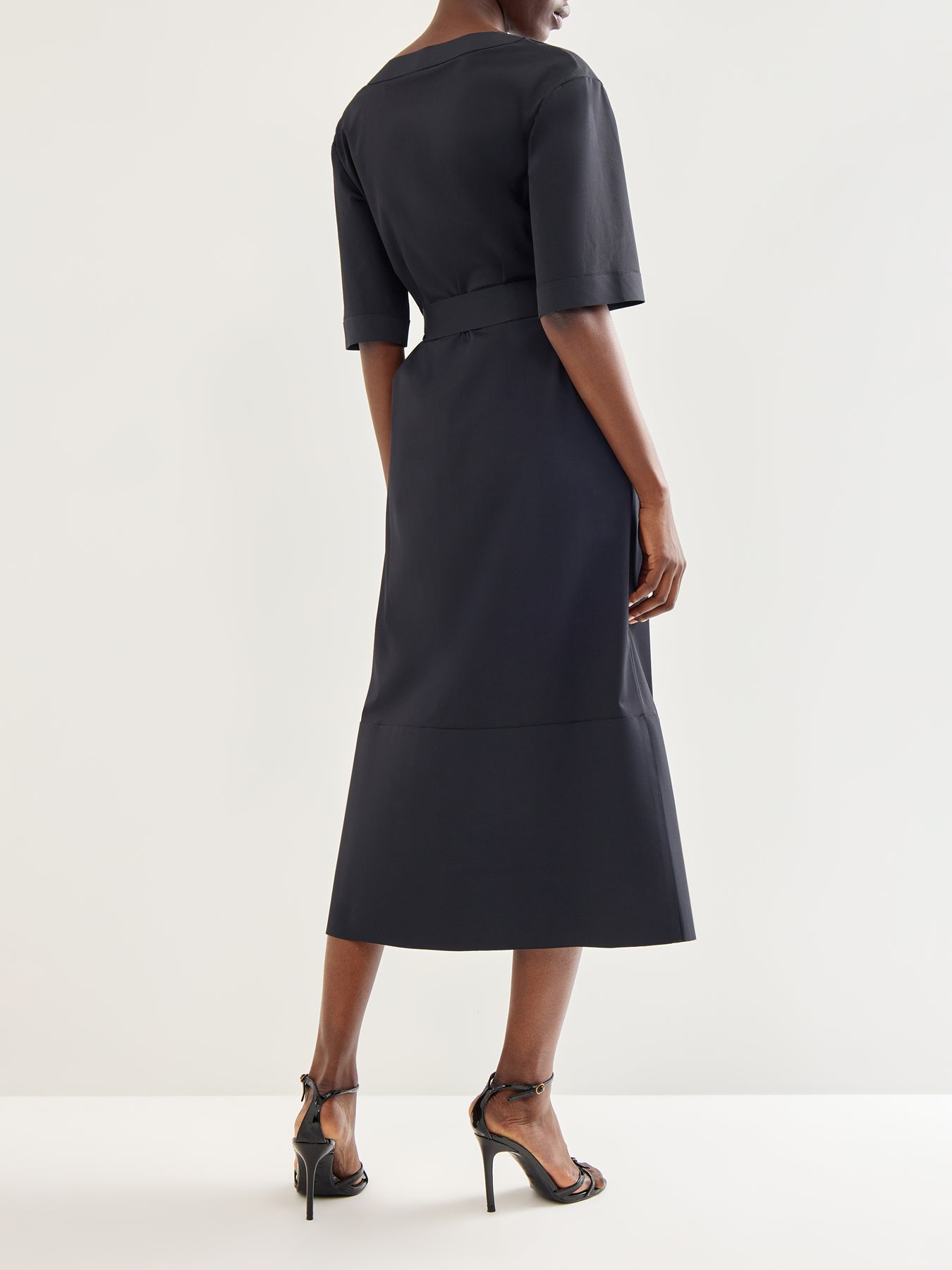 Onagro Nylon Stretch Dress Black