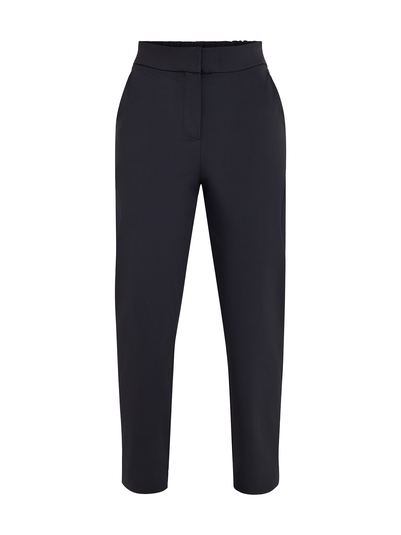 Quirino Nylon Stretch Slim Leg Trousers Black
