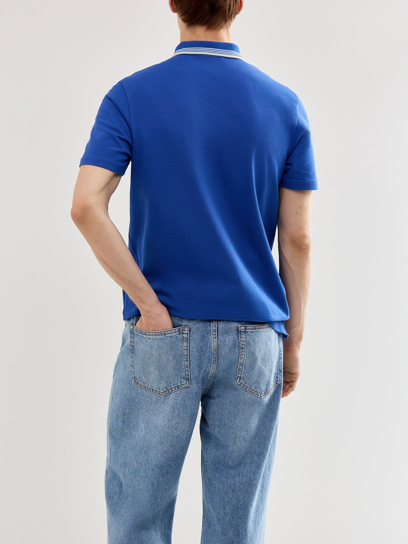 Half Zip Zebra Knited Polo