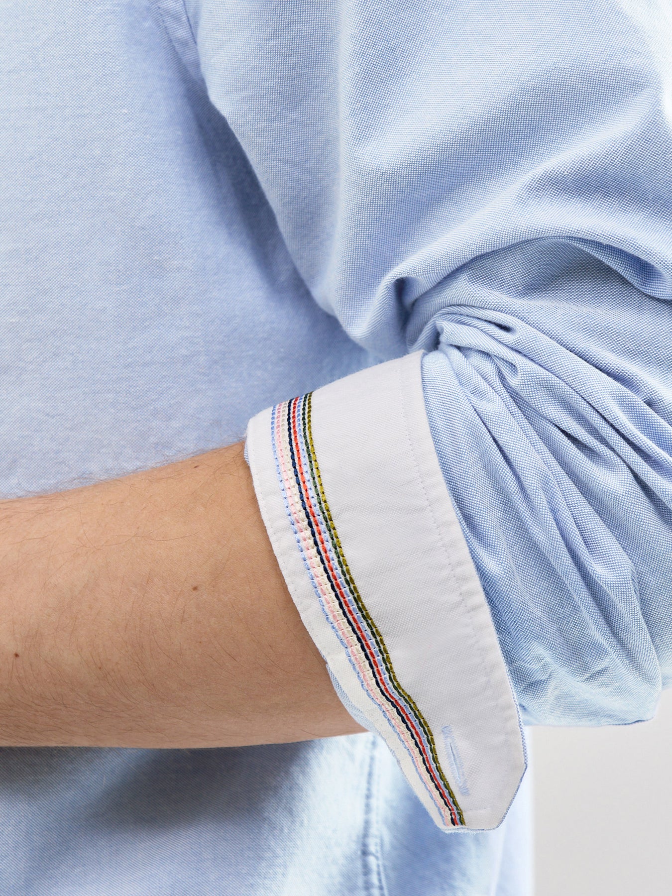 Stitched Cuff Detail Oxford Shirt