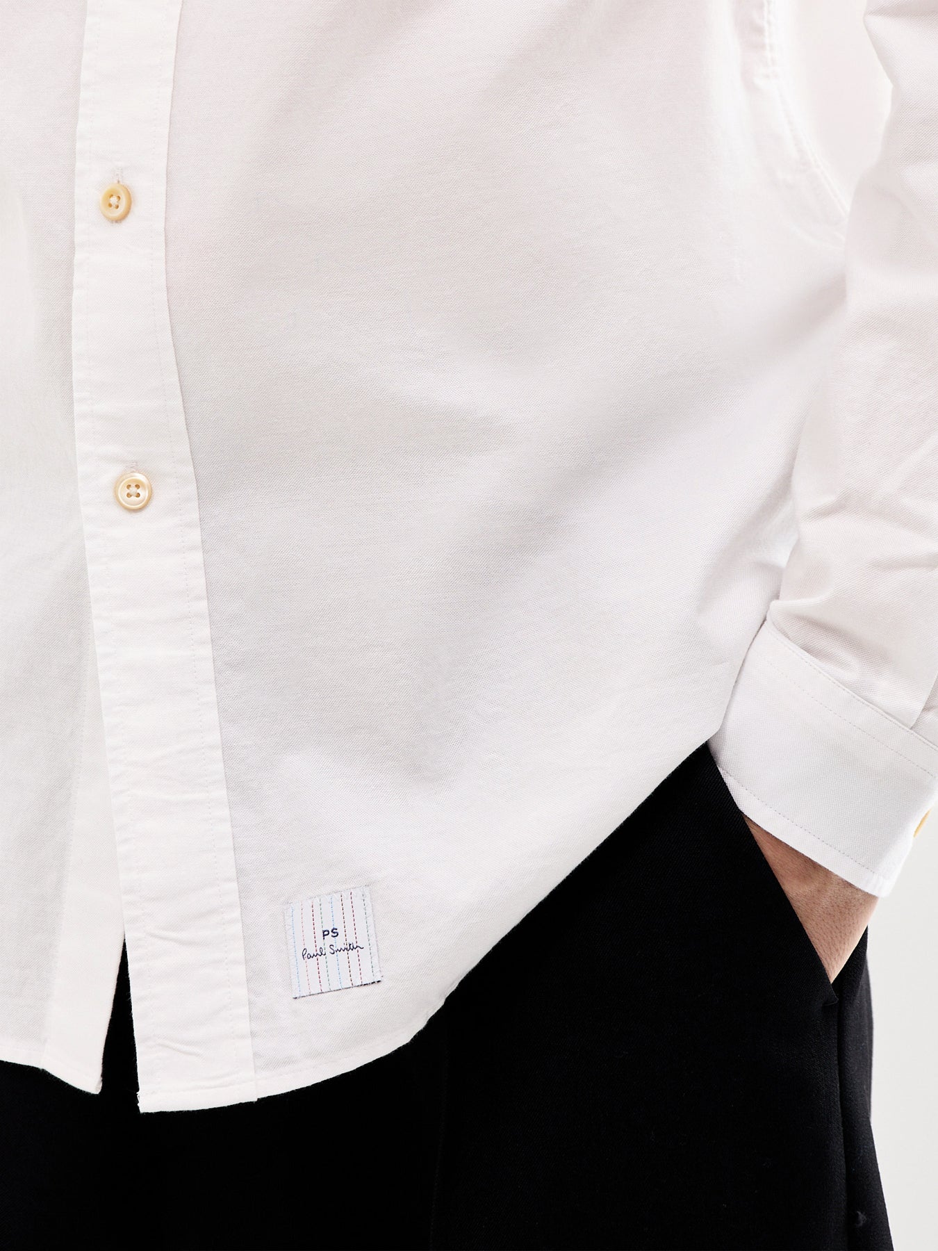 Stitched Cuff Detail Oxford Shirt
