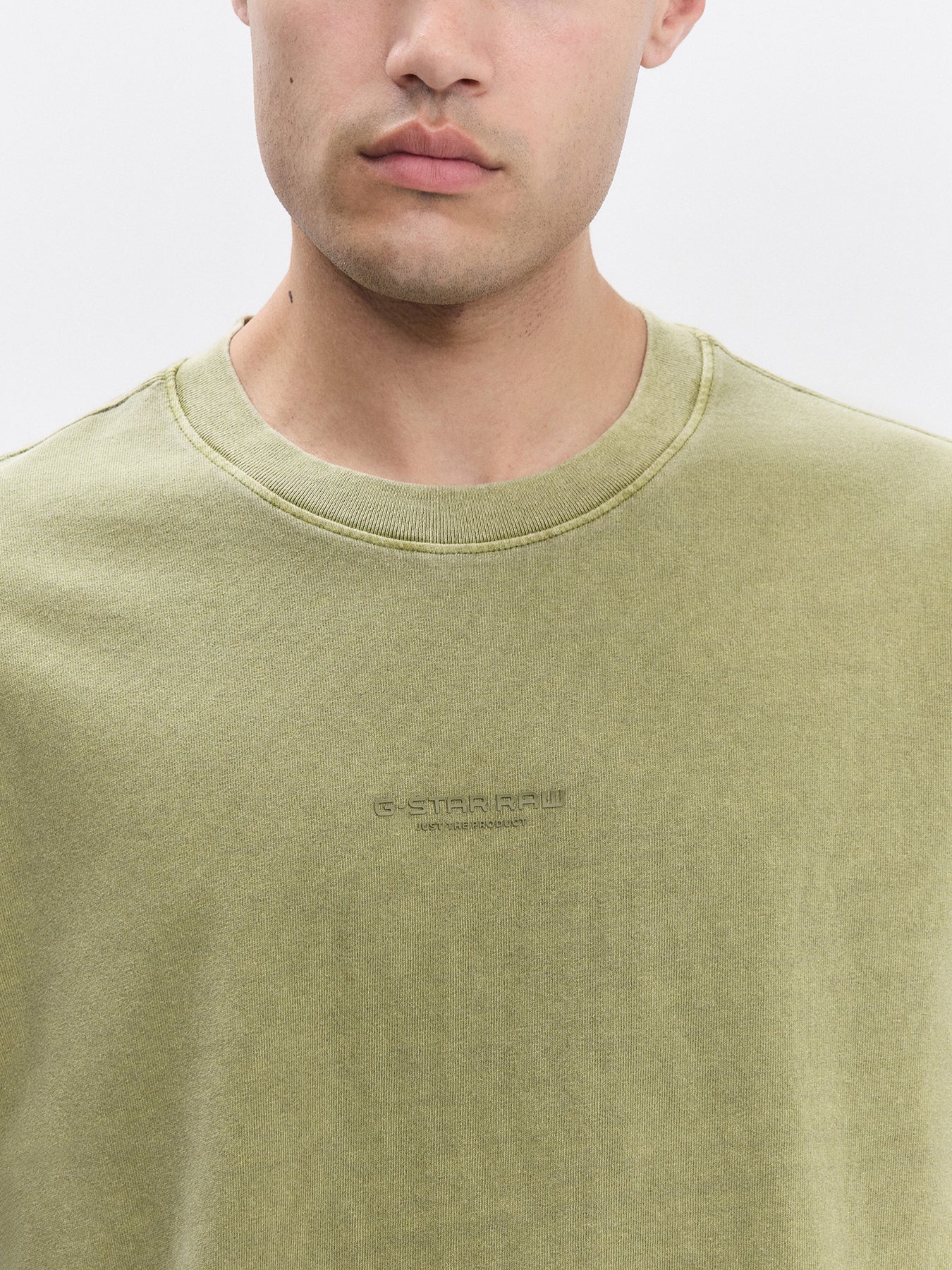 Overdyed Center Chest Boxy R Tee