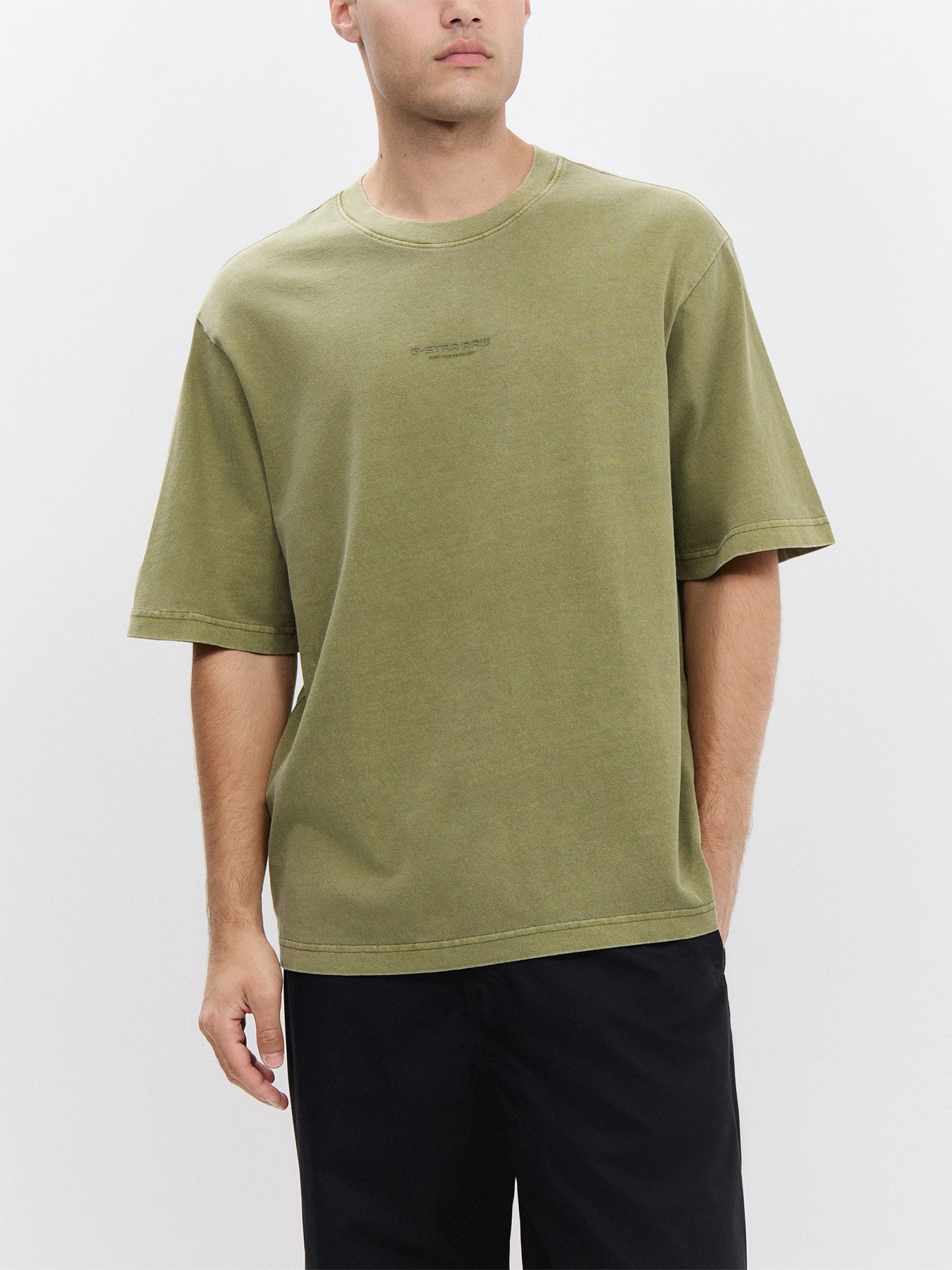 Overdyed Center Chest Boxy R Tee