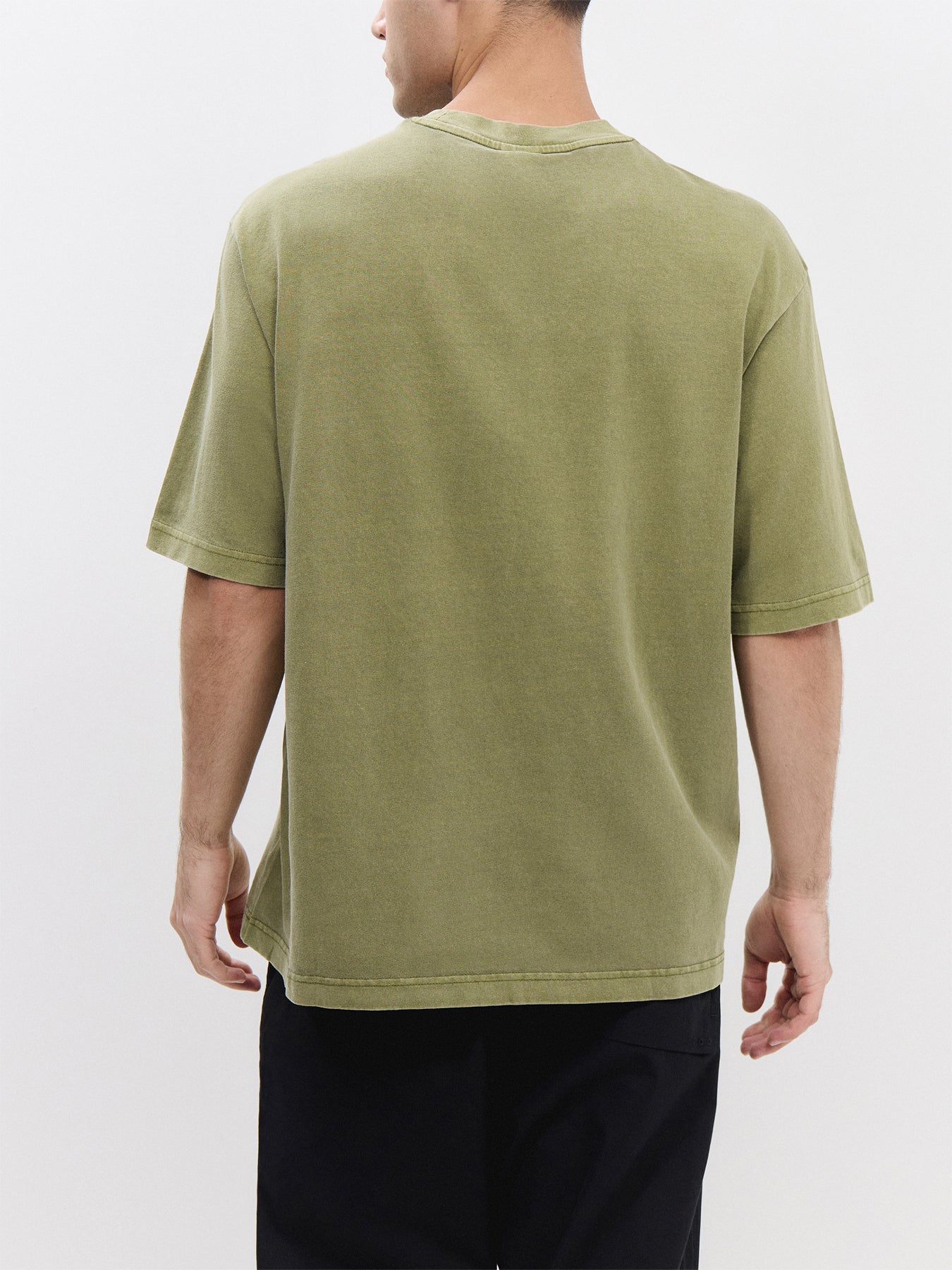 Overdyed Center Chest Boxy R Tee