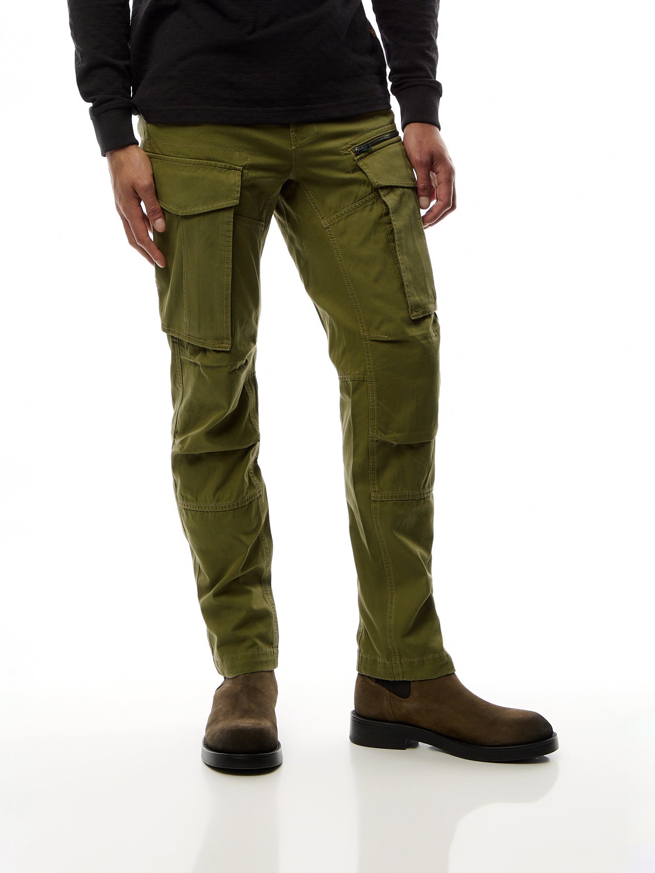 Rovic Zip 3D Regular Tapered Cargo Pants